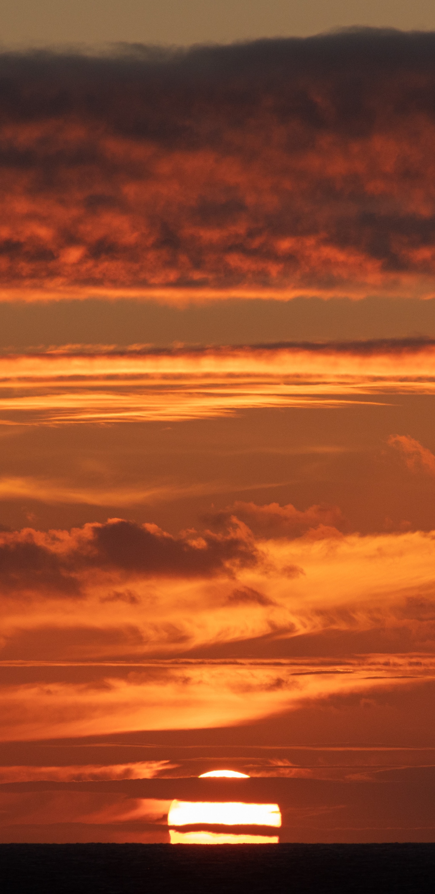 Sunset, Afterglow, Horizon, Cloud, Sunrise. Wallpaper in 1440x2960 Resolution