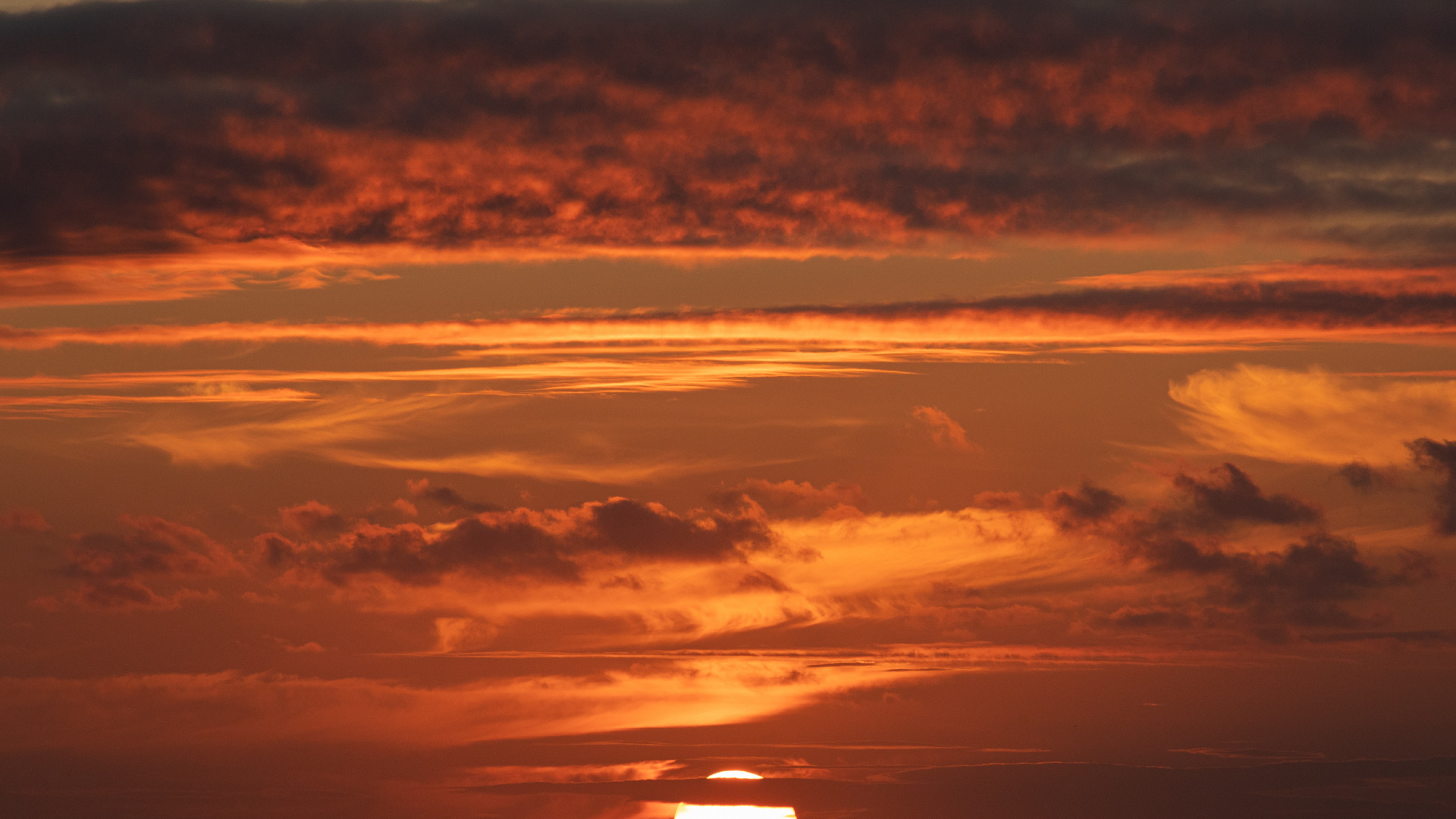 Sonnenuntergang, Afterglow, Horizont, Cloud, Sonnenaufgang. Wallpaper in 1920x1080 Resolution