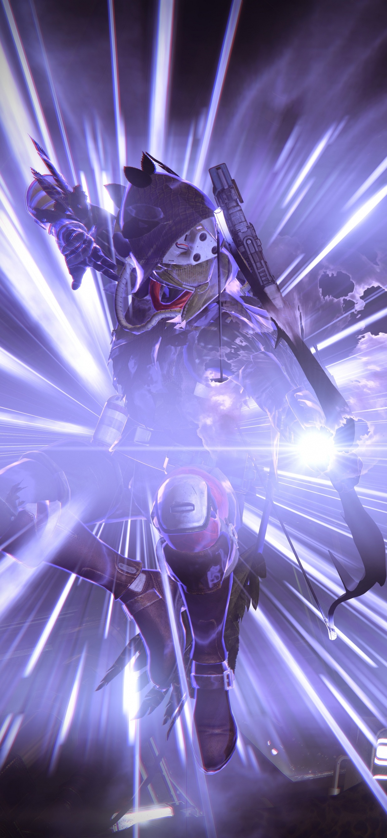 Luz Blanca y Azul en Una Habitación Oscura. Wallpaper in 1242x2688 Resolution