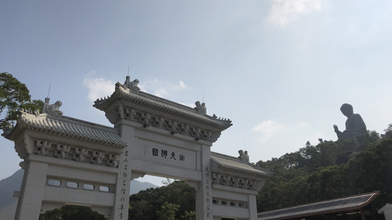 Landmark, po Lin Monastery, Tian Tan Buddha, Ngong Ping 360, Tourist Attraction. Wallpaper in 1280x720 Resolution