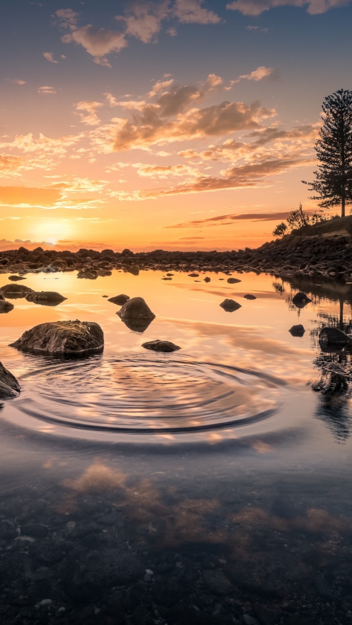 Agua, Los Recursos de Agua, Ambiente, Paisaje Natural, Atardecer. Wallpaper in 720x1280 Resolution