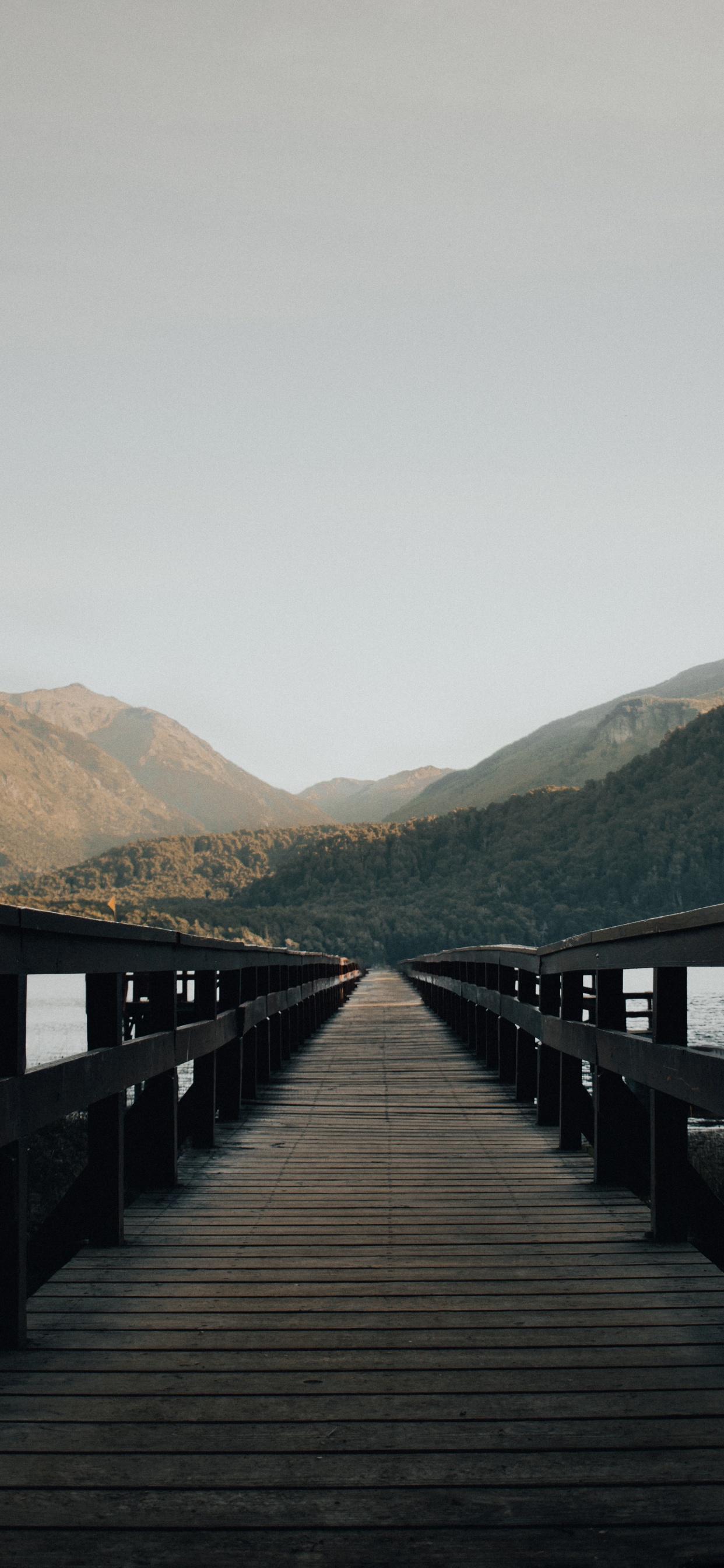 Naturlandschaft, Pier, Promenade, Dock, See. Wallpaper in 1242x2688 Resolution