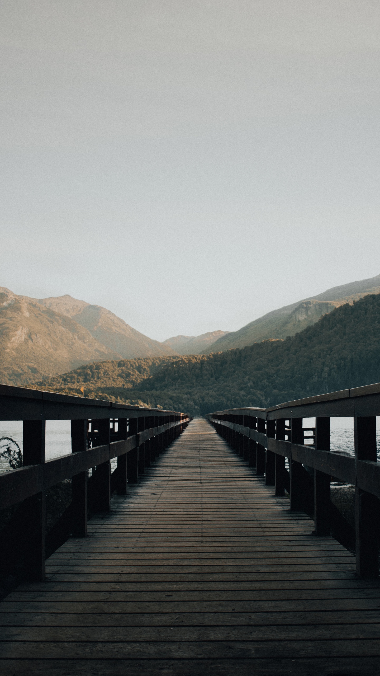 Naturlandschaft, Pier, Promenade, Dock, See. Wallpaper in 1440x2560 Resolution
