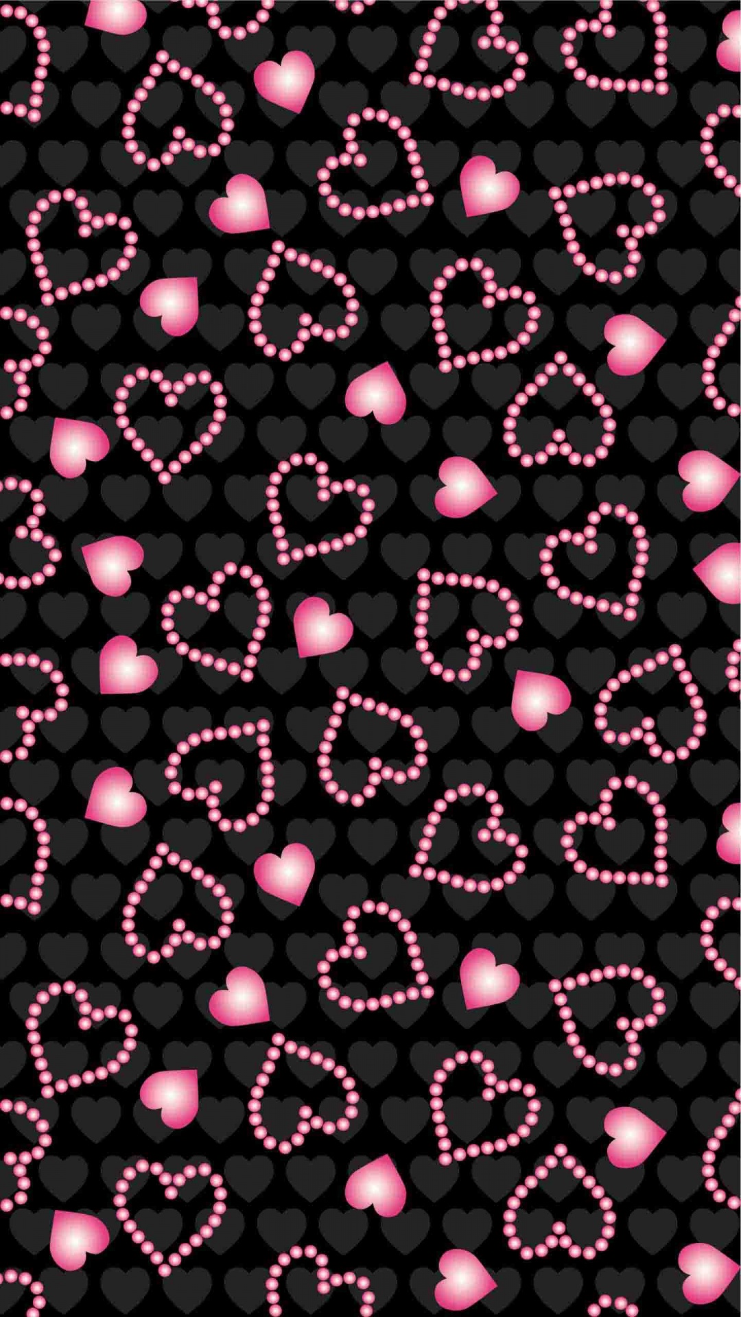 Pattern, Wisgoon - Social Network, Design, Black, Red. Wallpaper in 1080x1920 Resolution