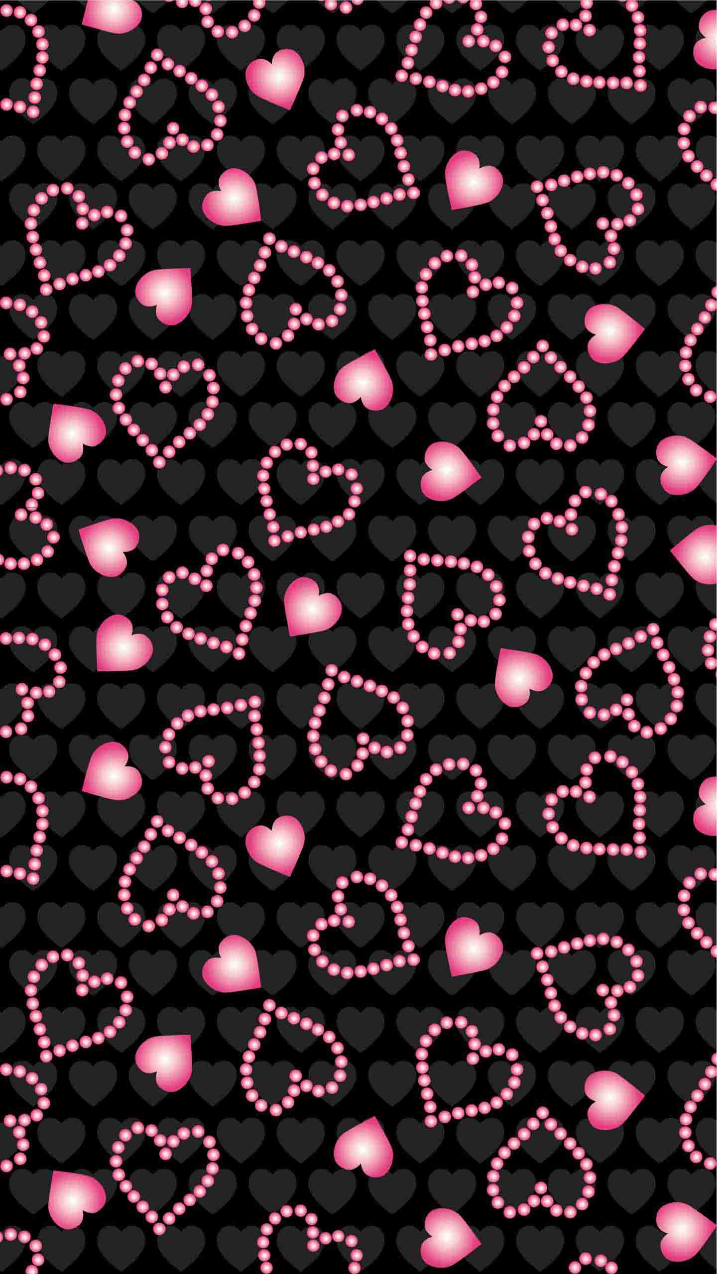 Pattern, Wisgoon - Social Network, Design, Black, Red. Wallpaper in 1440x2560 Resolution