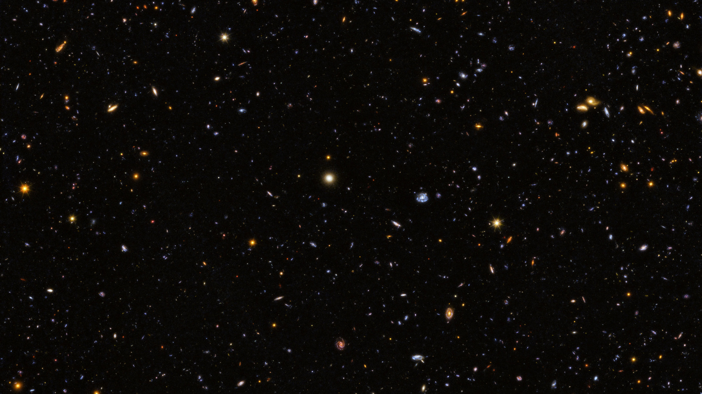 Estrellas Blancas y Negras en el Cielo. Wallpaper in 1366x768 Resolution