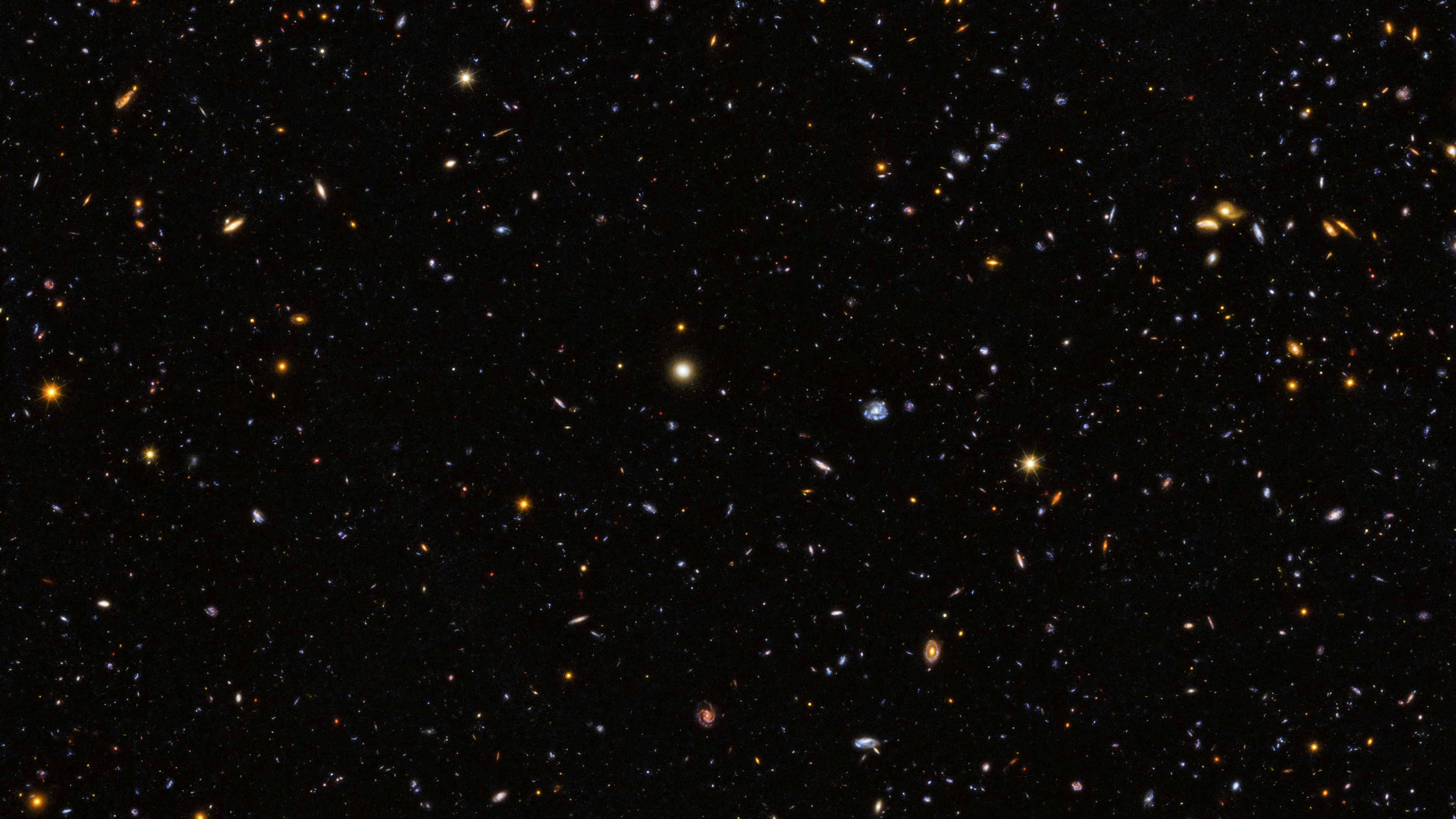 Estrellas Blancas y Negras en el Cielo. Wallpaper in 3840x2160 Resolution