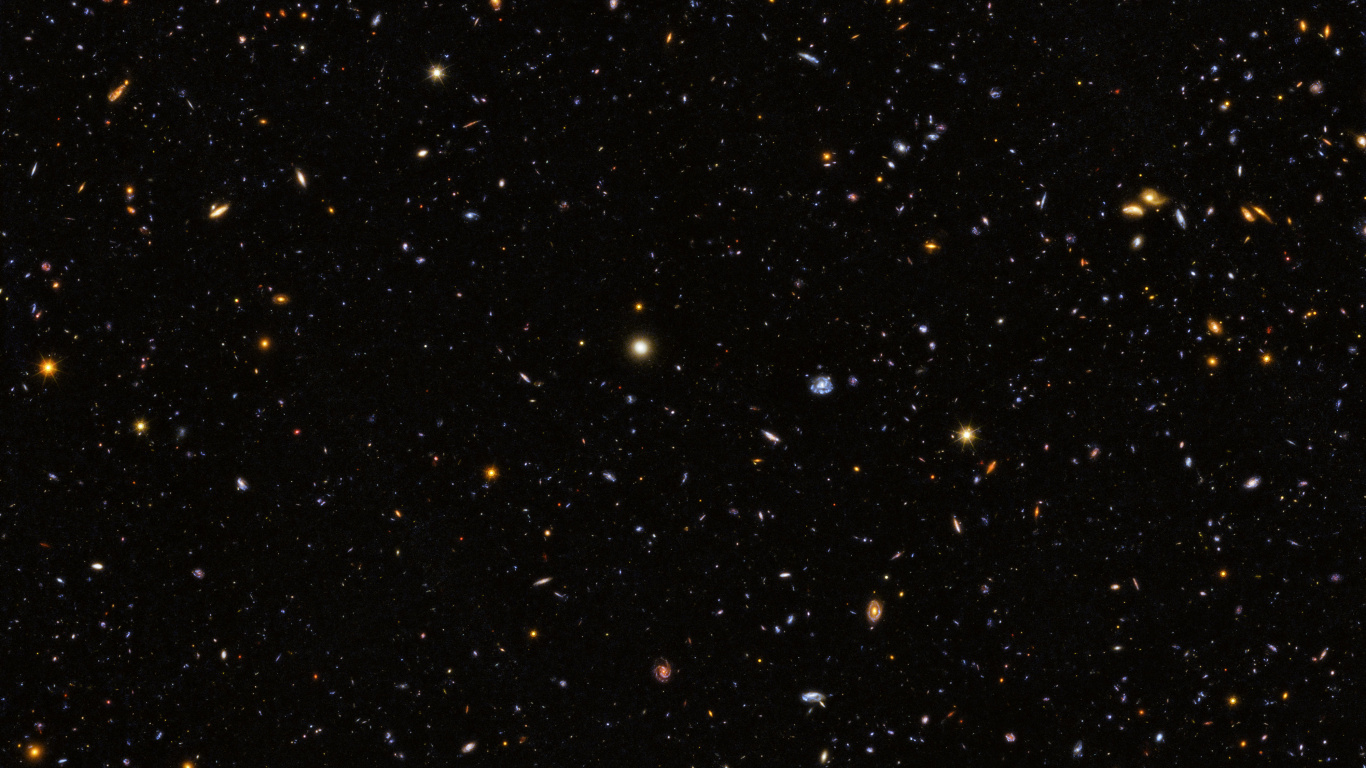 Schwarze Und Weiße Sterne am Himmel. Wallpaper in 1366x768 Resolution