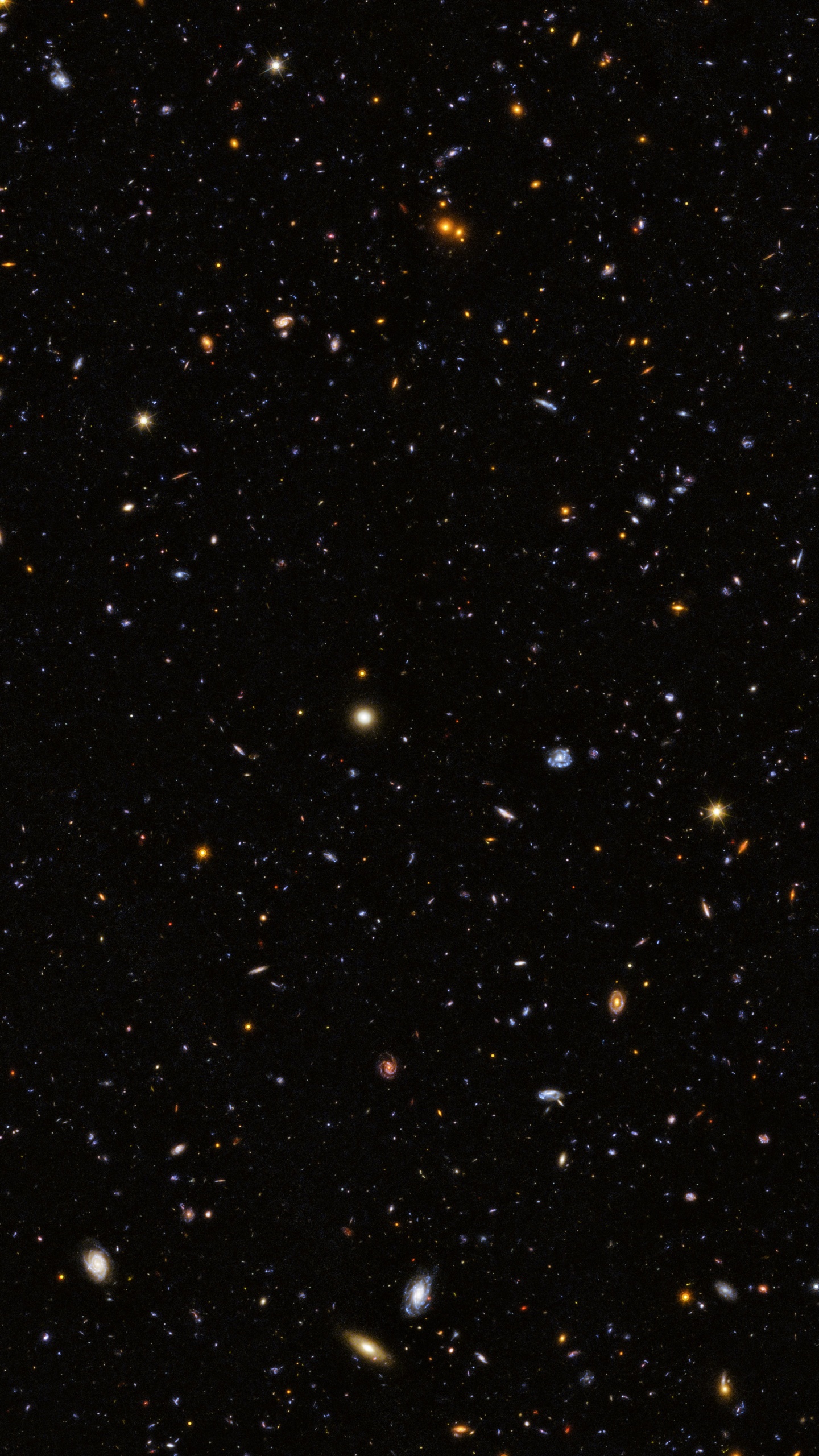 Schwarze Und Weiße Sterne am Himmel. Wallpaper in 1440x2560 Resolution