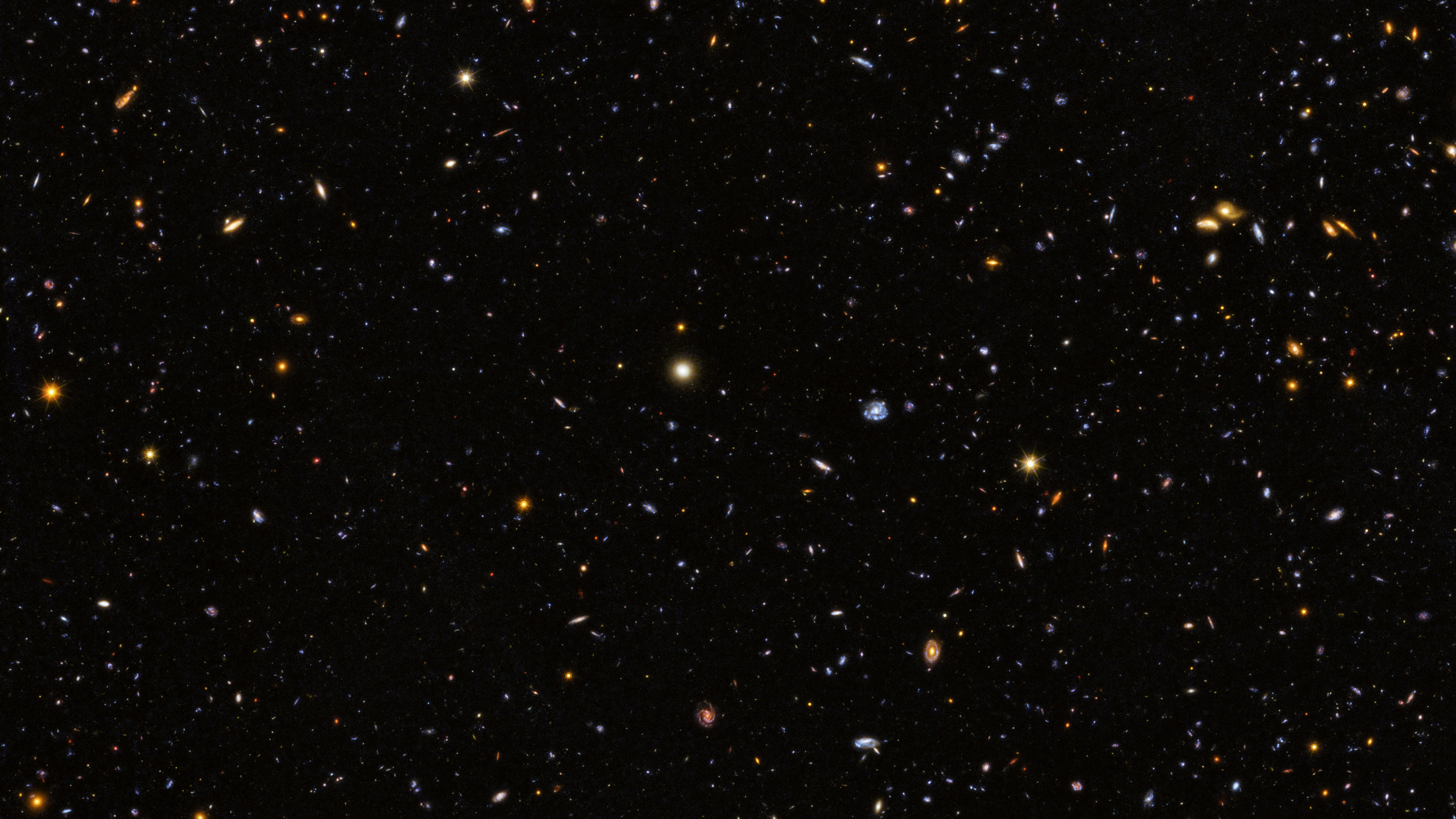 Schwarze Und Weiße Sterne am Himmel. Wallpaper in 2560x1440 Resolution
