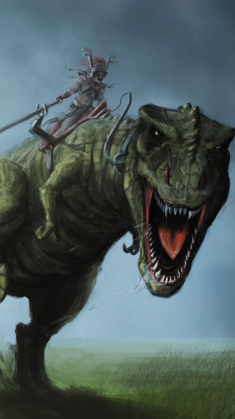 Statue de Dragon Vert Sur Champ D'herbe Verte. Wallpaper in 750x1334 Resolution