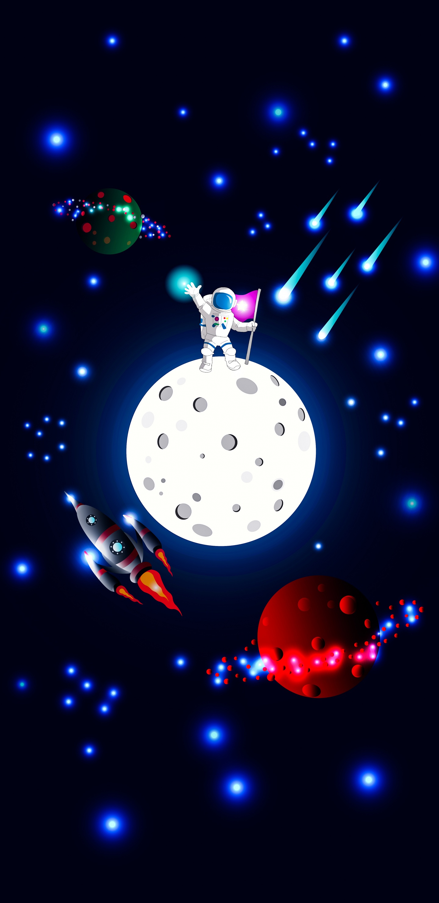 光, 液体, 车灯, 视觉效果的灯光, 圆圈 壁纸 1440x2960 允许