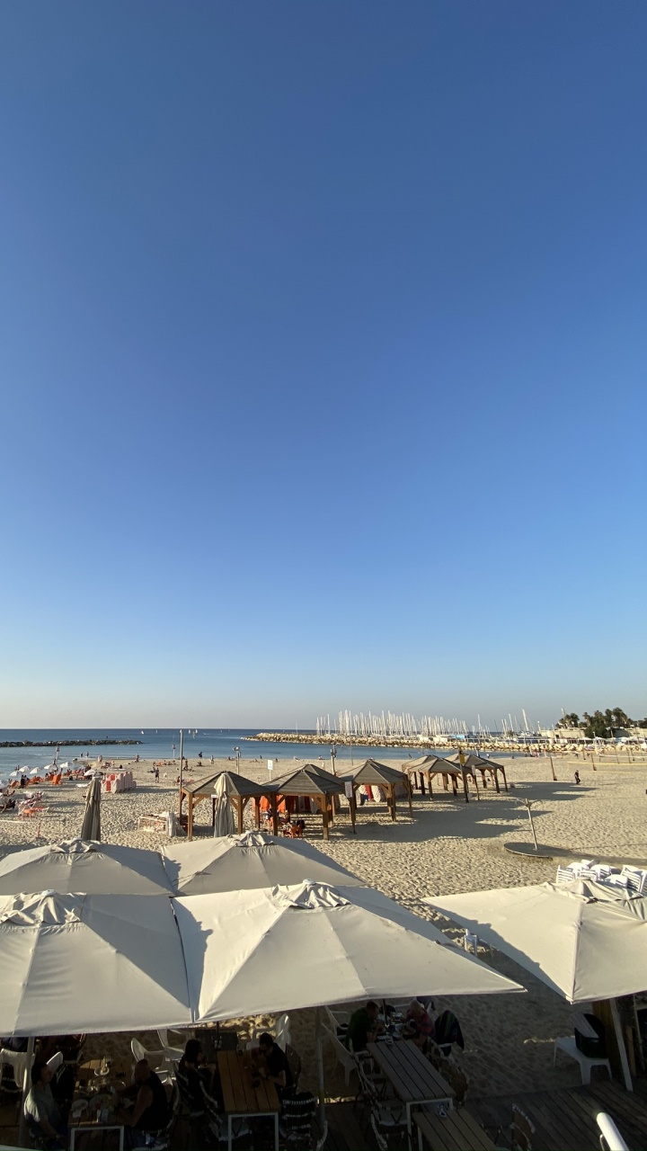 Tourisme, Horizon, Plage, Tente, Sand. Wallpaper in 720x1280 Resolution