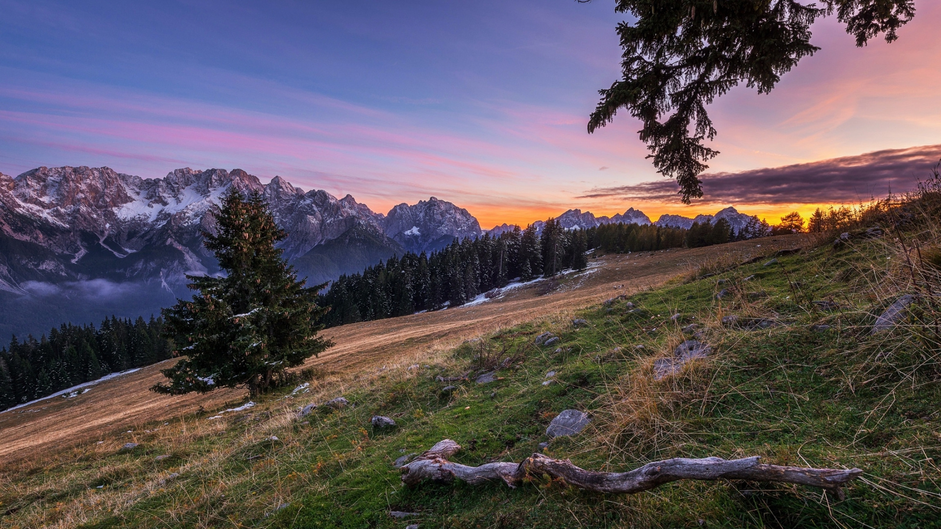 Sonnenuntergang, Cloud, Naturlandschaft, Hochland, Natürlichen Umgebung. Wallpaper in 1920x1080 Resolution