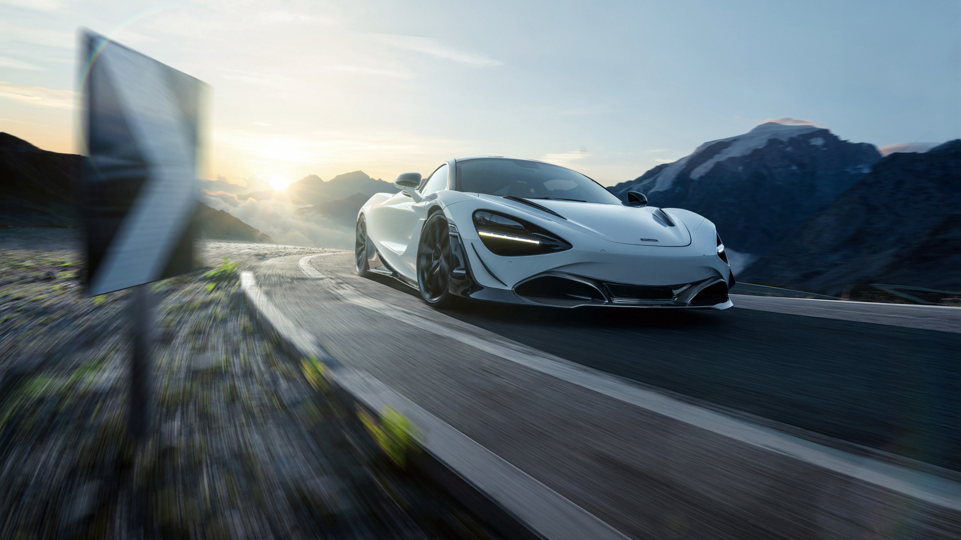 Porsche 911 Blanco en la Carretera Durante el Día. Wallpaper in 1920x1080 Resolution