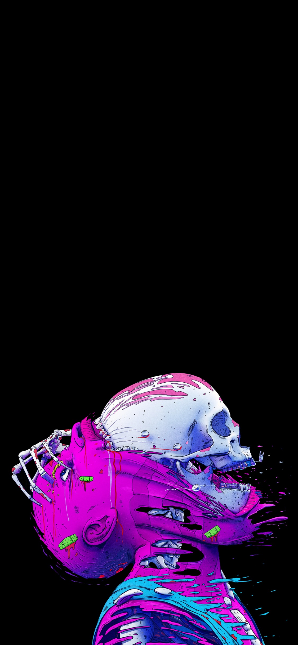 Crâne de Galaxie, Amoled, Xiaomi. Wallpaper in 1125x2436 Resolution