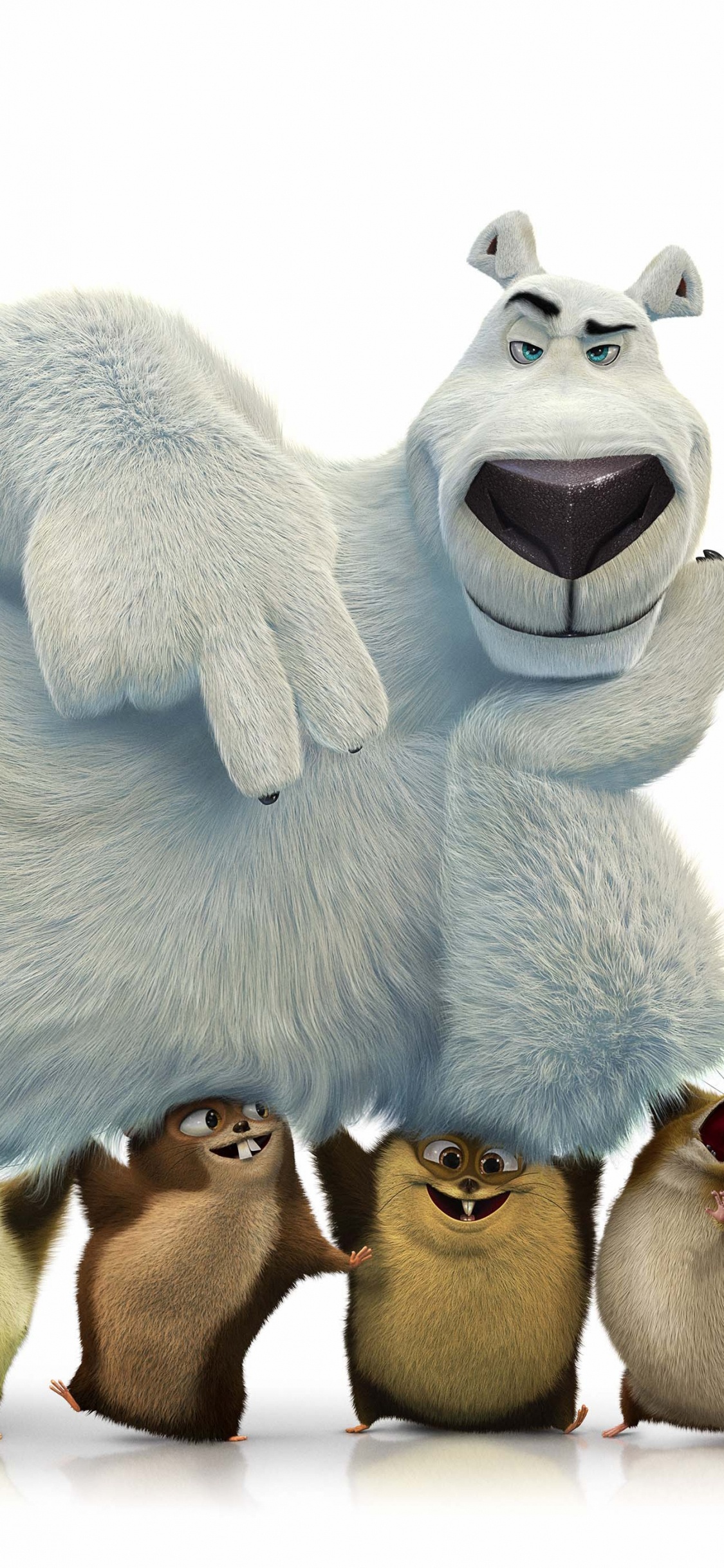 北极熊, 毛绒玩具, 动画, 毛绒, 电影 壁纸 1125x2436 允许
