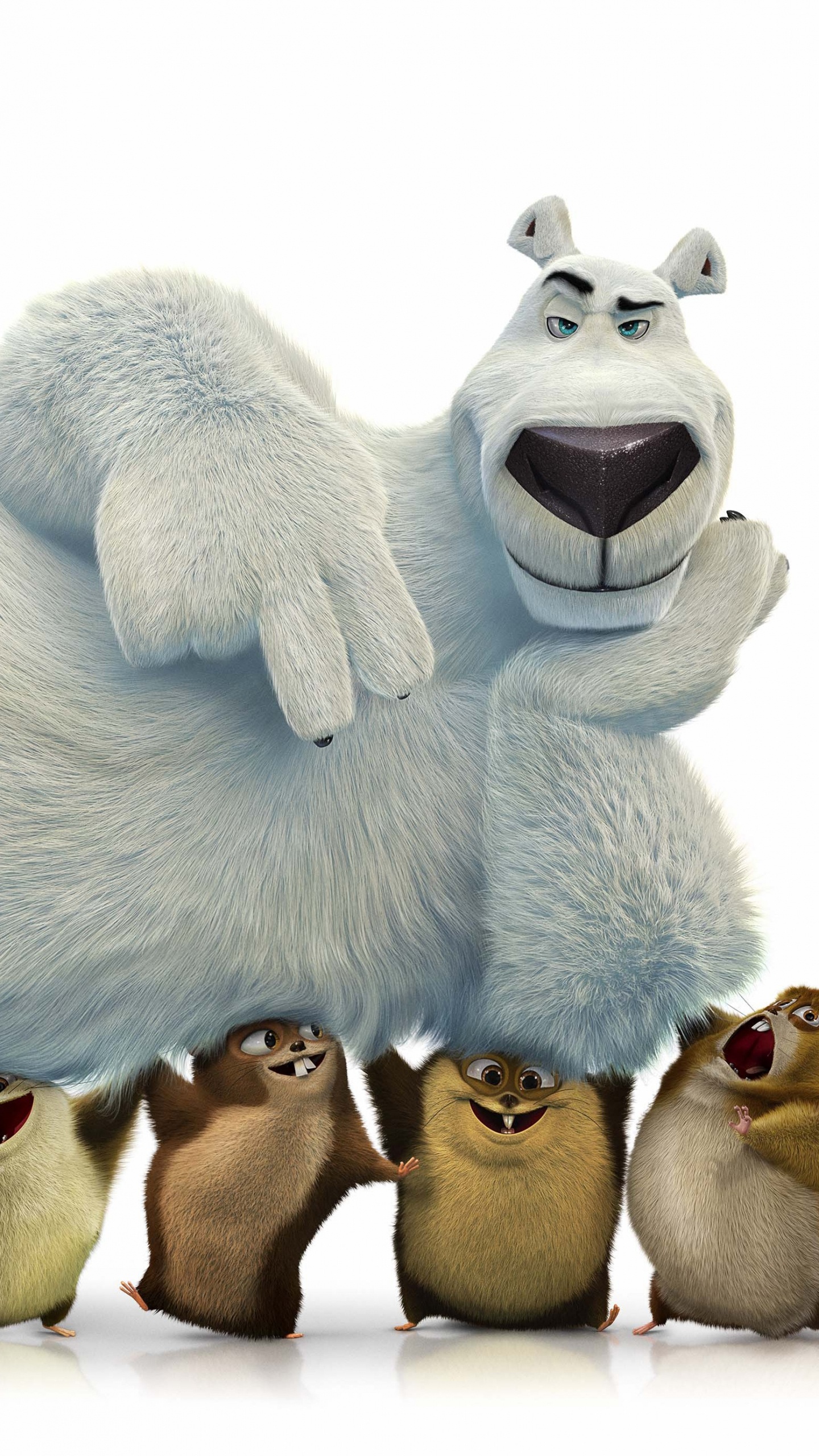 北极熊, 毛绒玩具, 动画, 毛绒, 电影 壁纸 1440x2560 允许