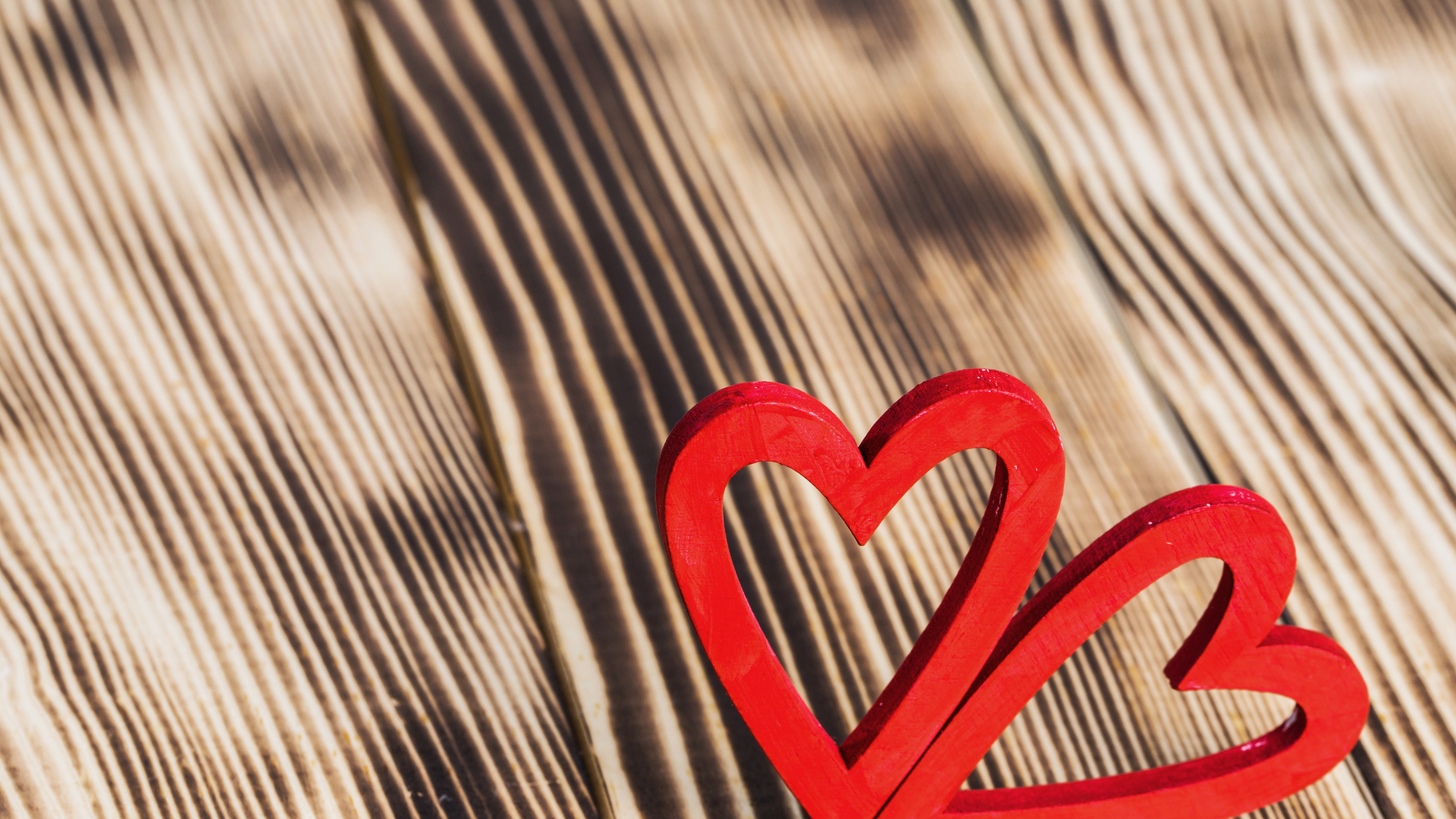 Valentines Day, Heart, Wood, Love. Wallpaper in 3840x2160 Resolution