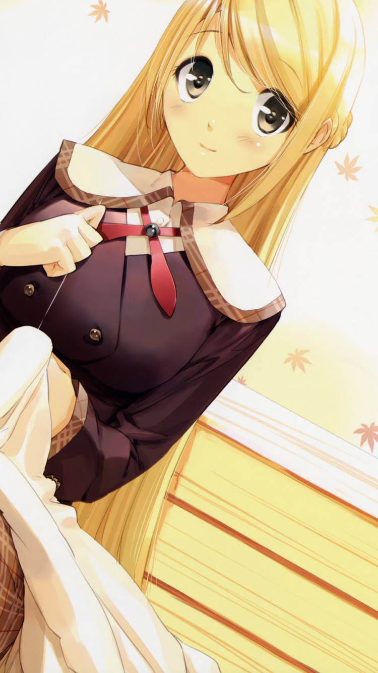 Personnage D'anime Féminin Aux Cheveux Bruns. Wallpaper in 750x1334 Resolution