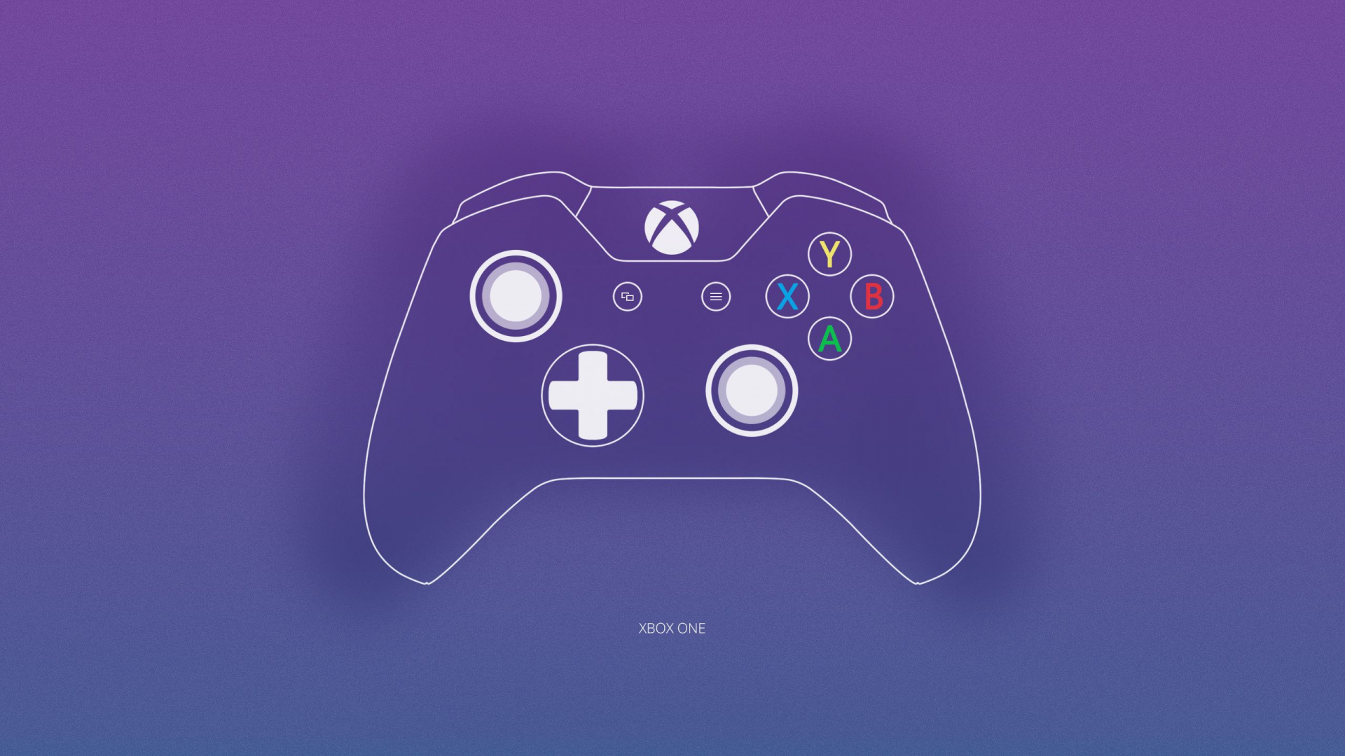 Schwarzer Xbox One-Gamecontroller. Wallpaper in 1920x1080 Resolution