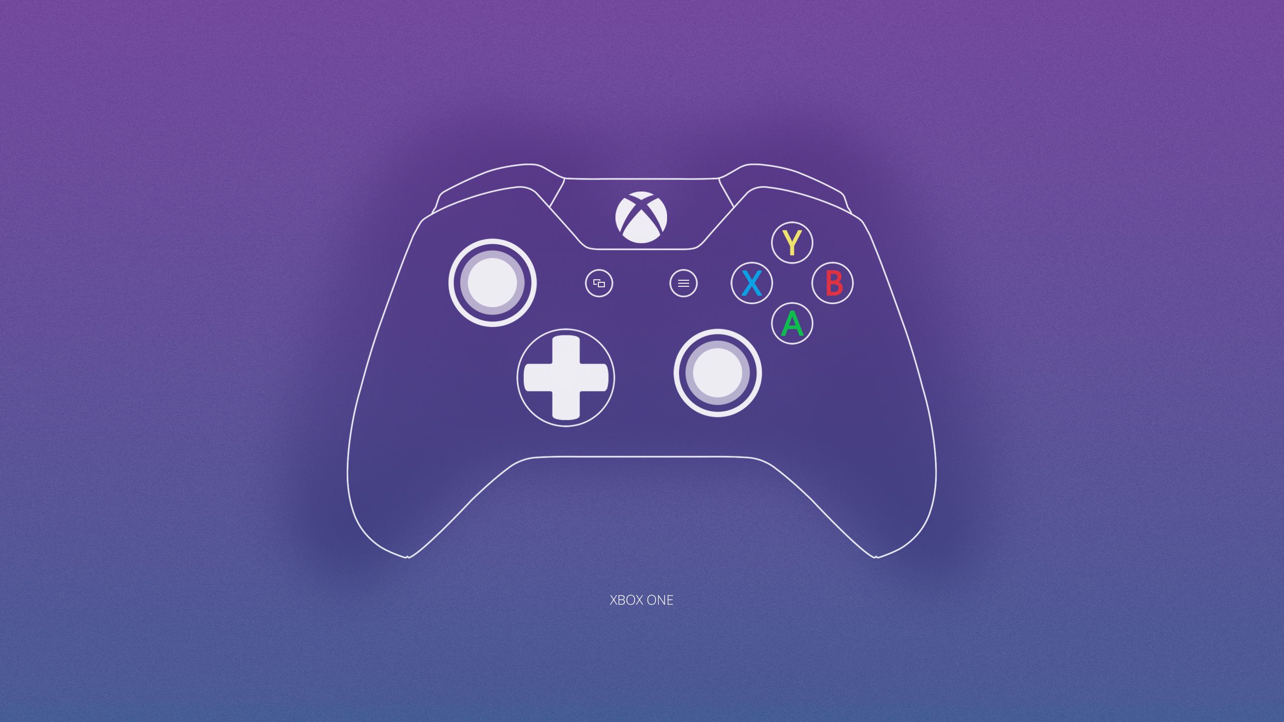 Schwarzer Xbox One-Gamecontroller. Wallpaper in 2560x1440 Resolution