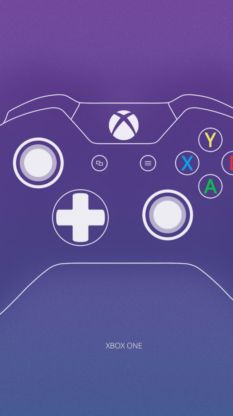 Schwarzer Xbox One-Gamecontroller. Wallpaper in 750x1334 Resolution