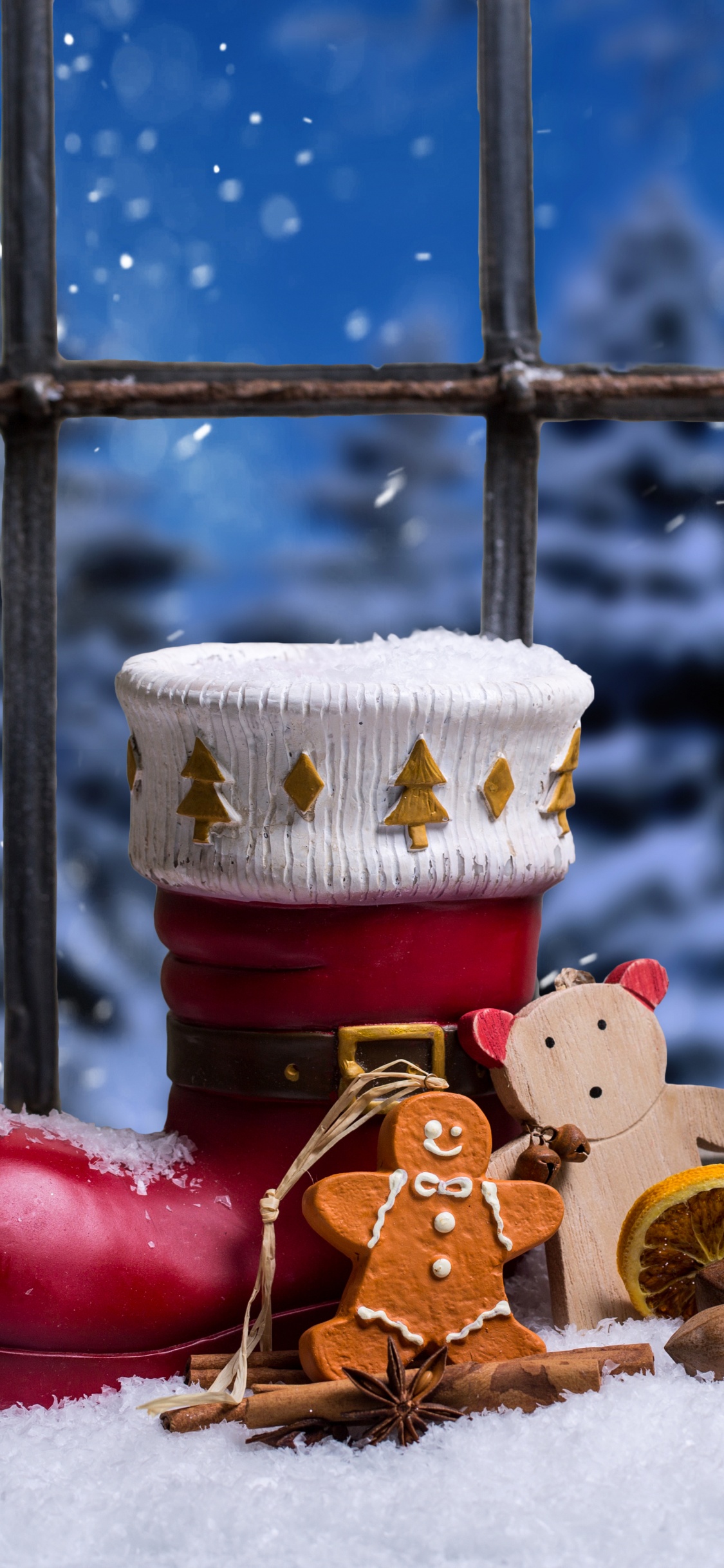 Christmas Day, Winter, Snow, Christmas, Christmas Eve. Wallpaper in 1125x2436 Resolution