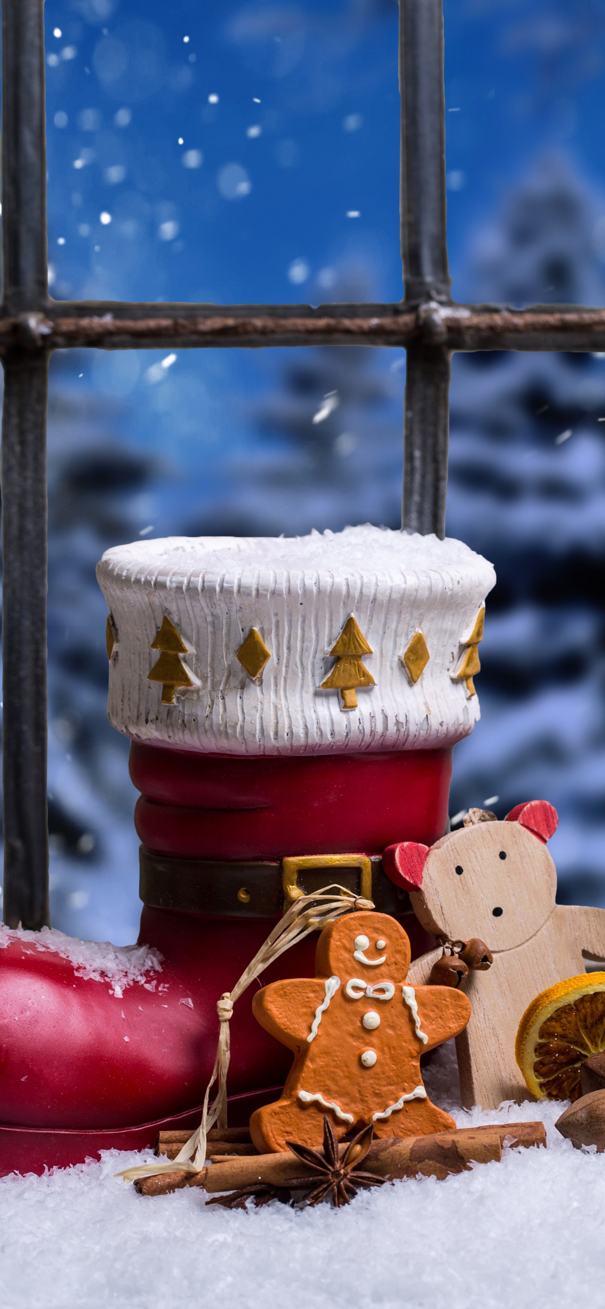 Christmas Day, Winter, Snow, Christmas, Christmas Eve. Wallpaper in 1242x2688 Resolution