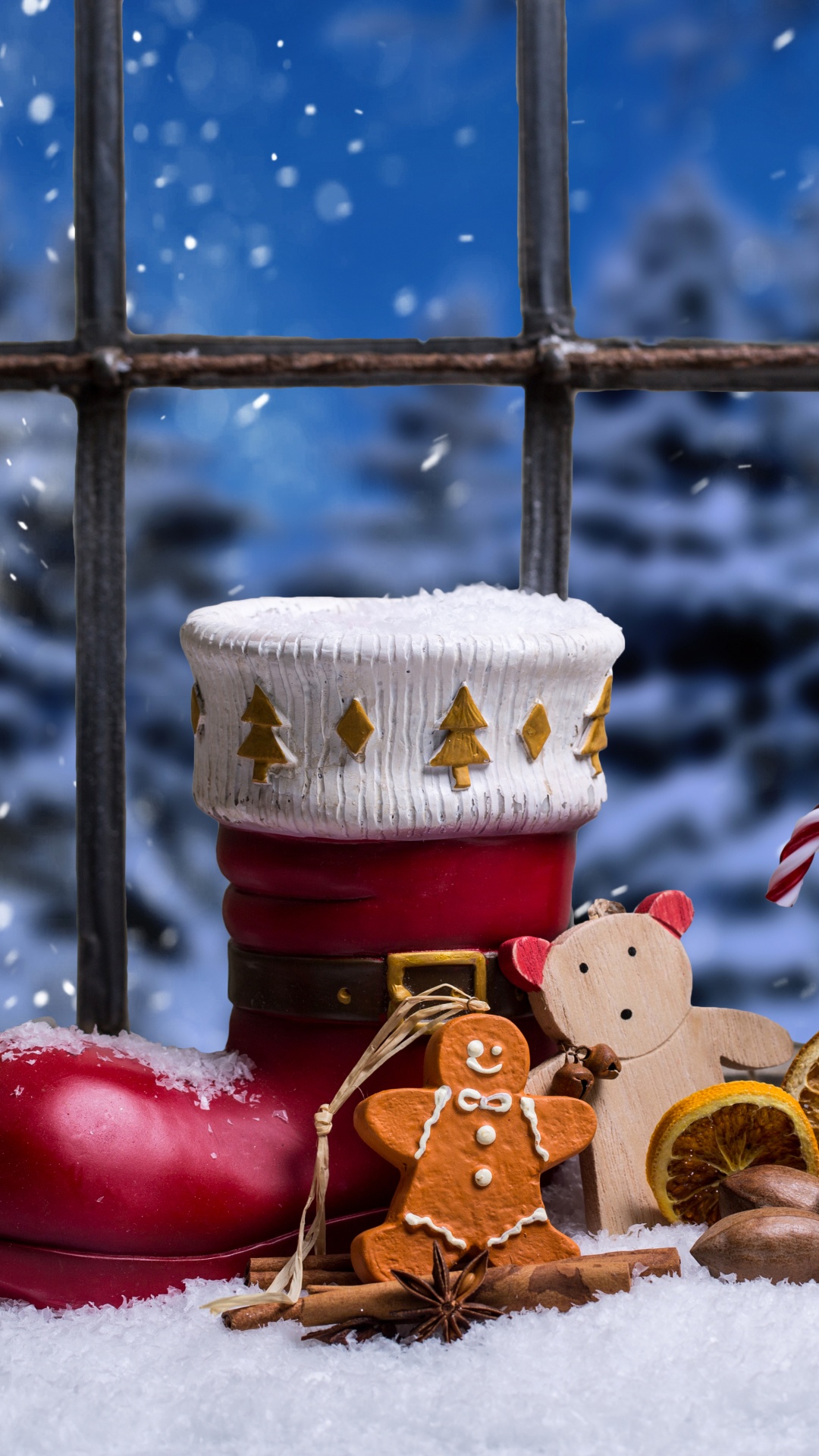 Weihnachten, Winter, Schnee, Heiligabend, Motiv. Wallpaper in 1080x1920 Resolution