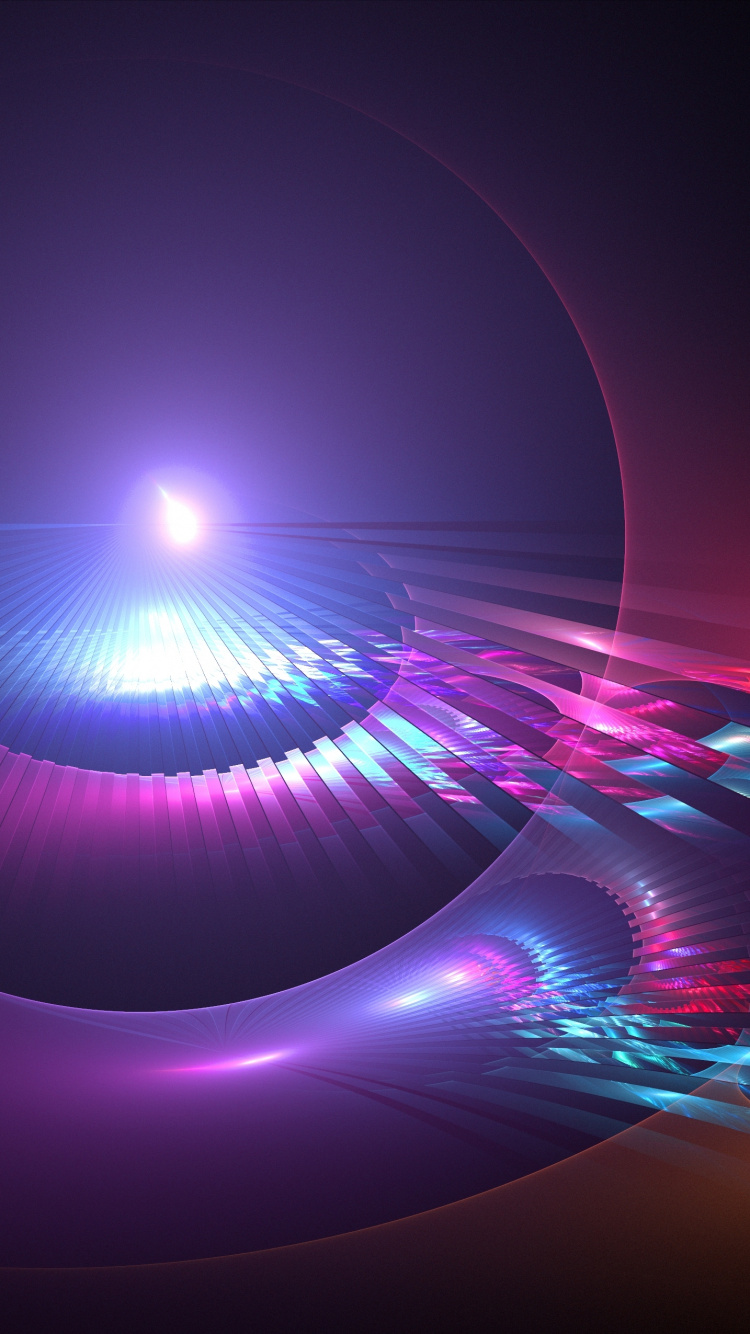 Illustration de Lumière Violette et Bleue. Wallpaper in 750x1334 Resolution