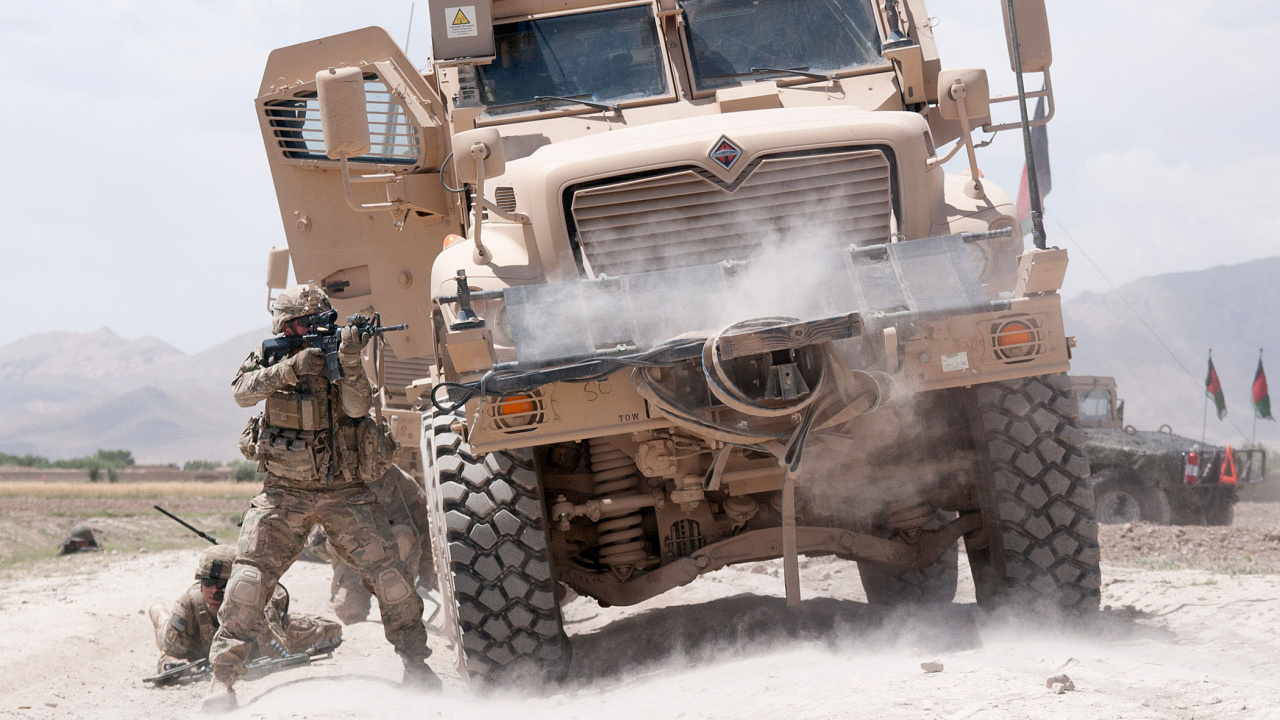 United States Army, Soldat, Gepanzerte Auto, Militär, Automotive Exterieur. Wallpaper in 1280x720 Resolution