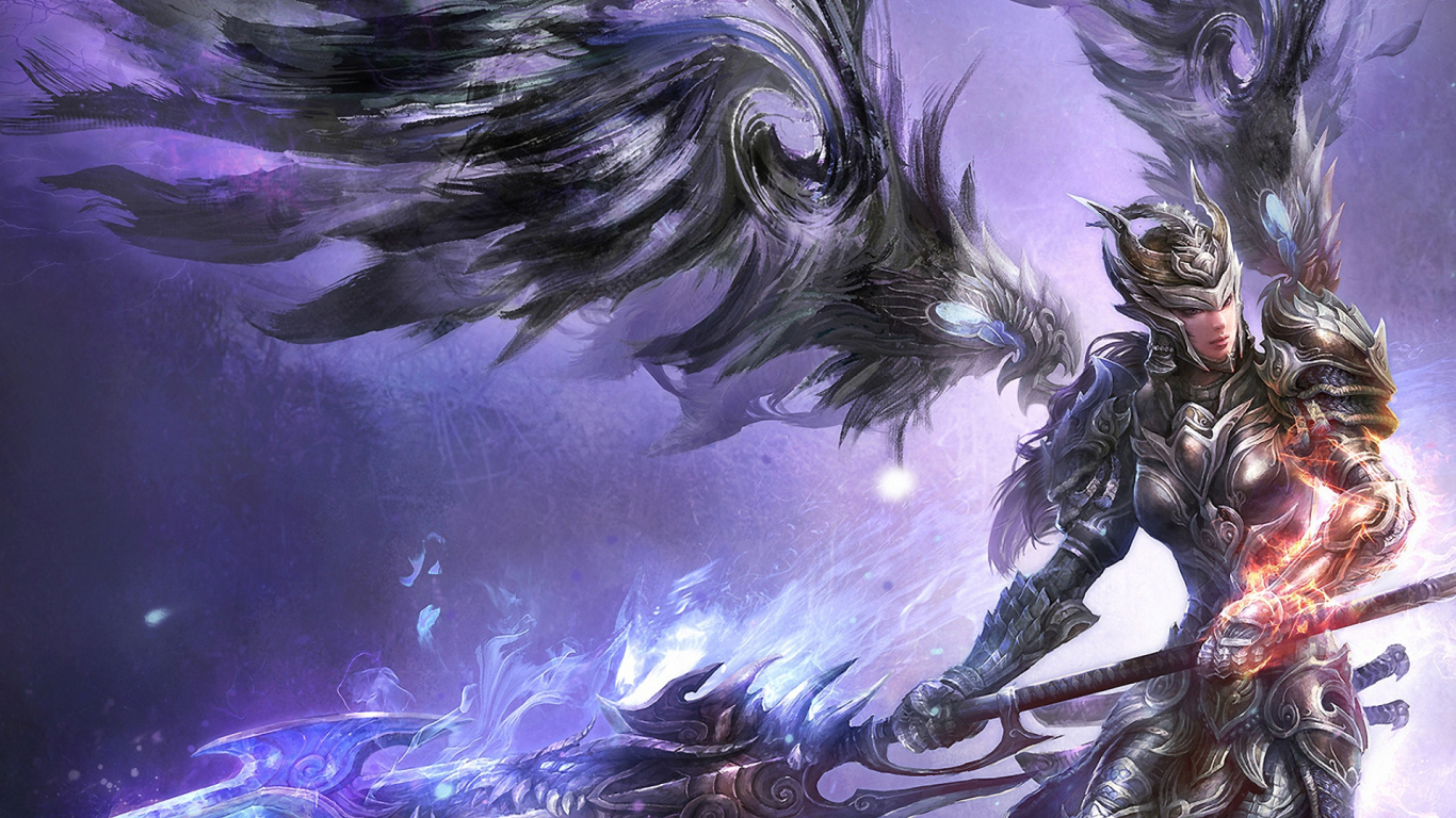 Peinture de Dragon Blanc et Gris. Wallpaper in 1366x768 Resolution