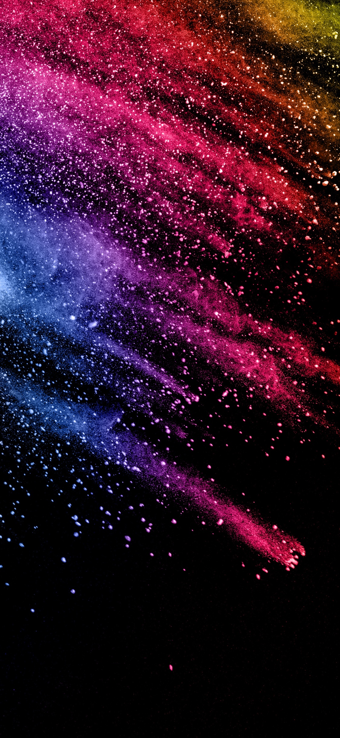 Color, Negro, Pintura, Azul, Morado. Wallpaper in 1125x2436 Resolution