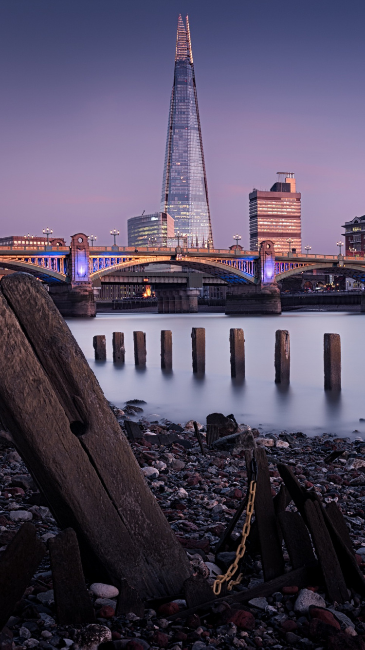 City Skyline During Night Time. Wallpaper in 750x1334 Resolution