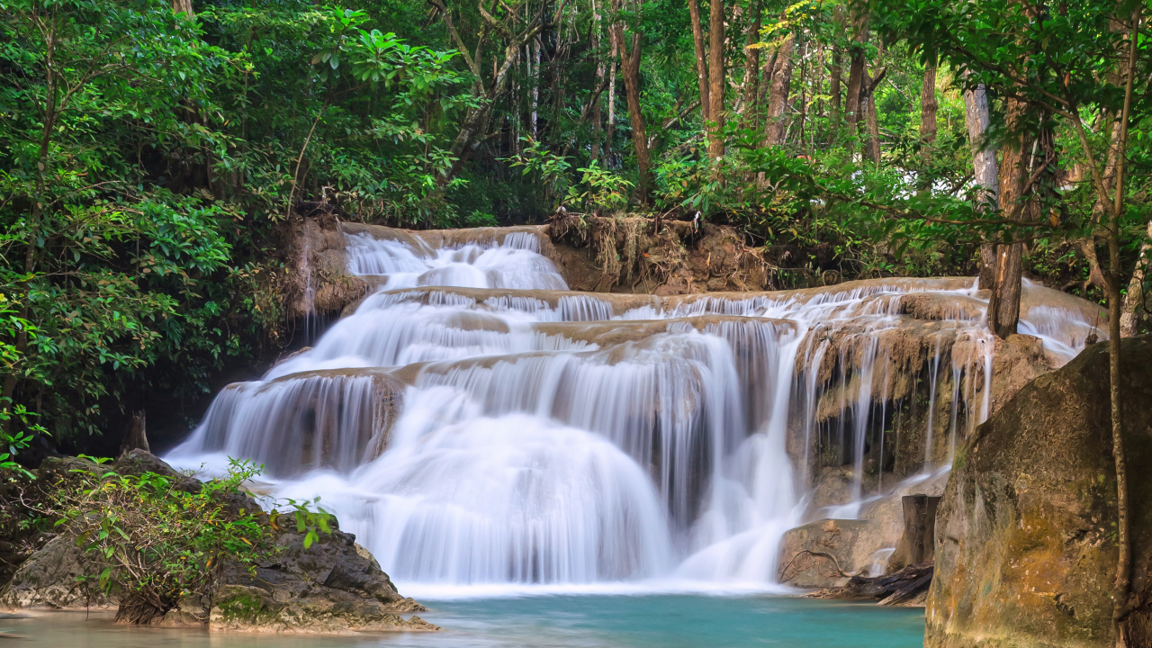 Zeitrafferfotografie Des Flusses. Wallpaper in 1280x720 Resolution