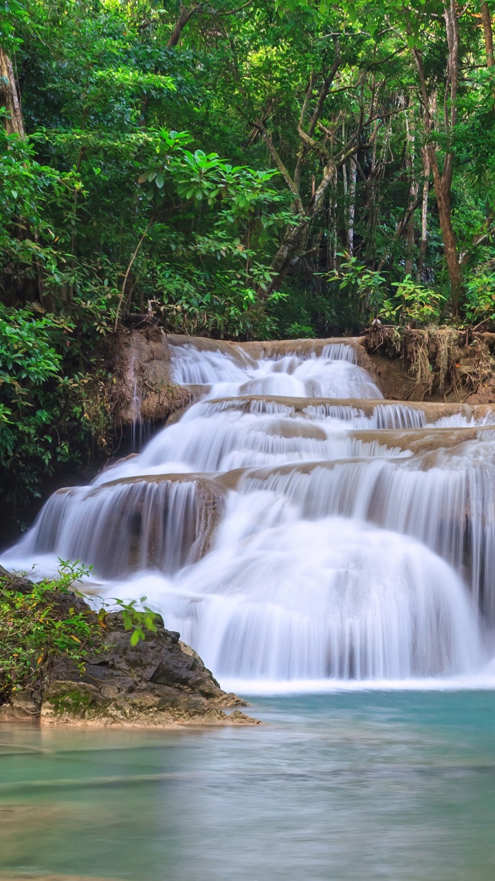 Zeitrafferfotografie Des Flusses. Wallpaper in 720x1280 Resolution