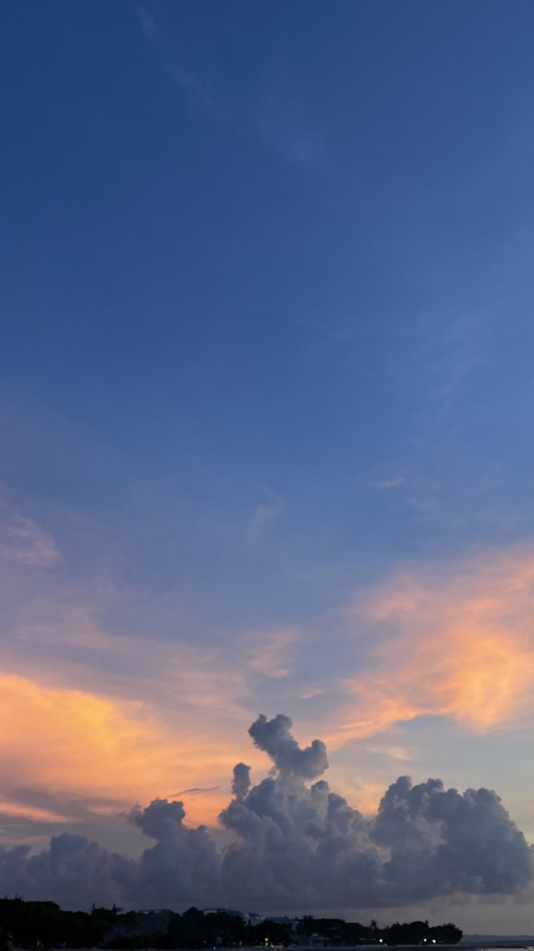 日落, 晚上, 日出, 余辉, 地平线 壁纸 750x1334 允许