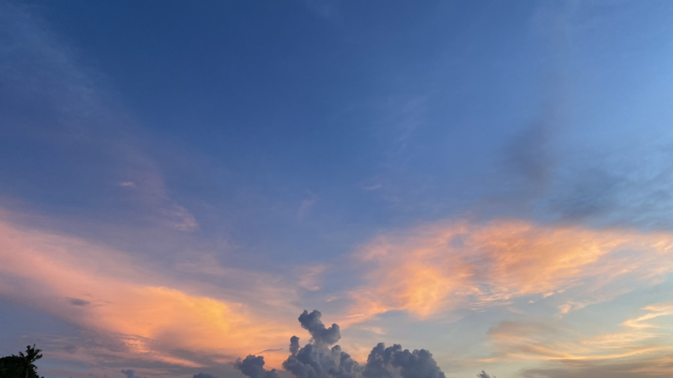 Soir, Lever, Afterglow, Horizon. Wallpaper in 1366x768 Resolution