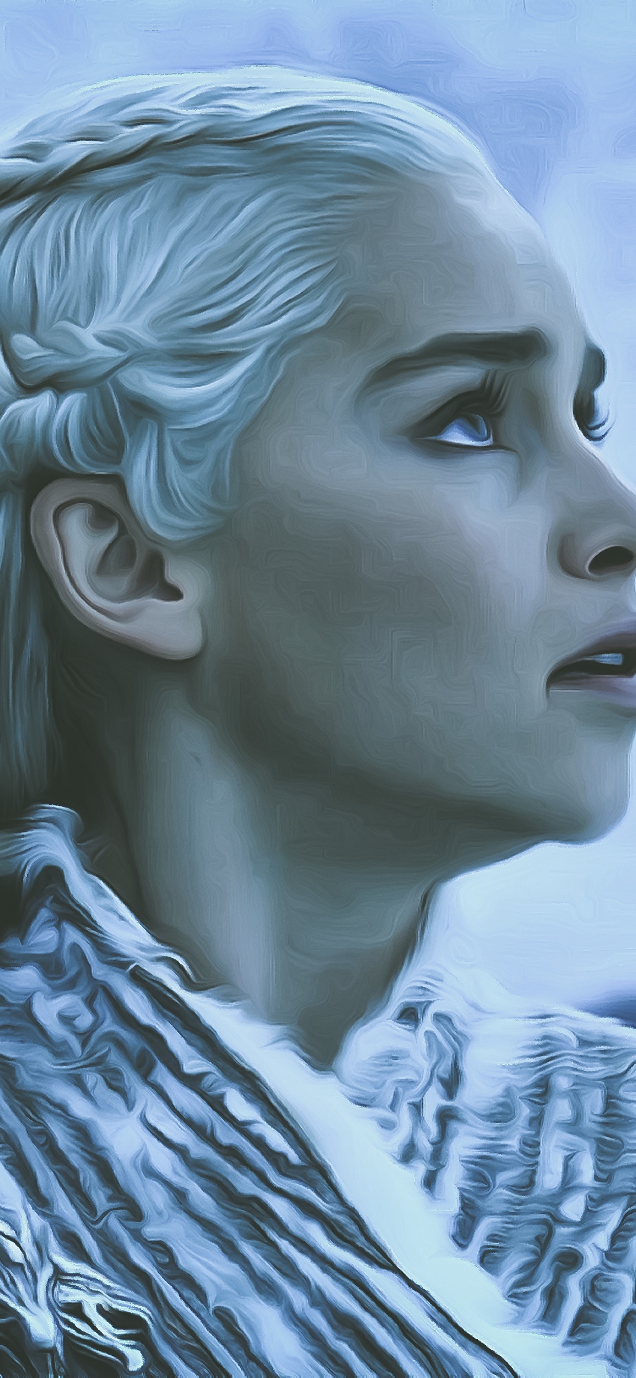 Mujer en Camisa Blanca y Negra. Wallpaper in 1242x2688 Resolution