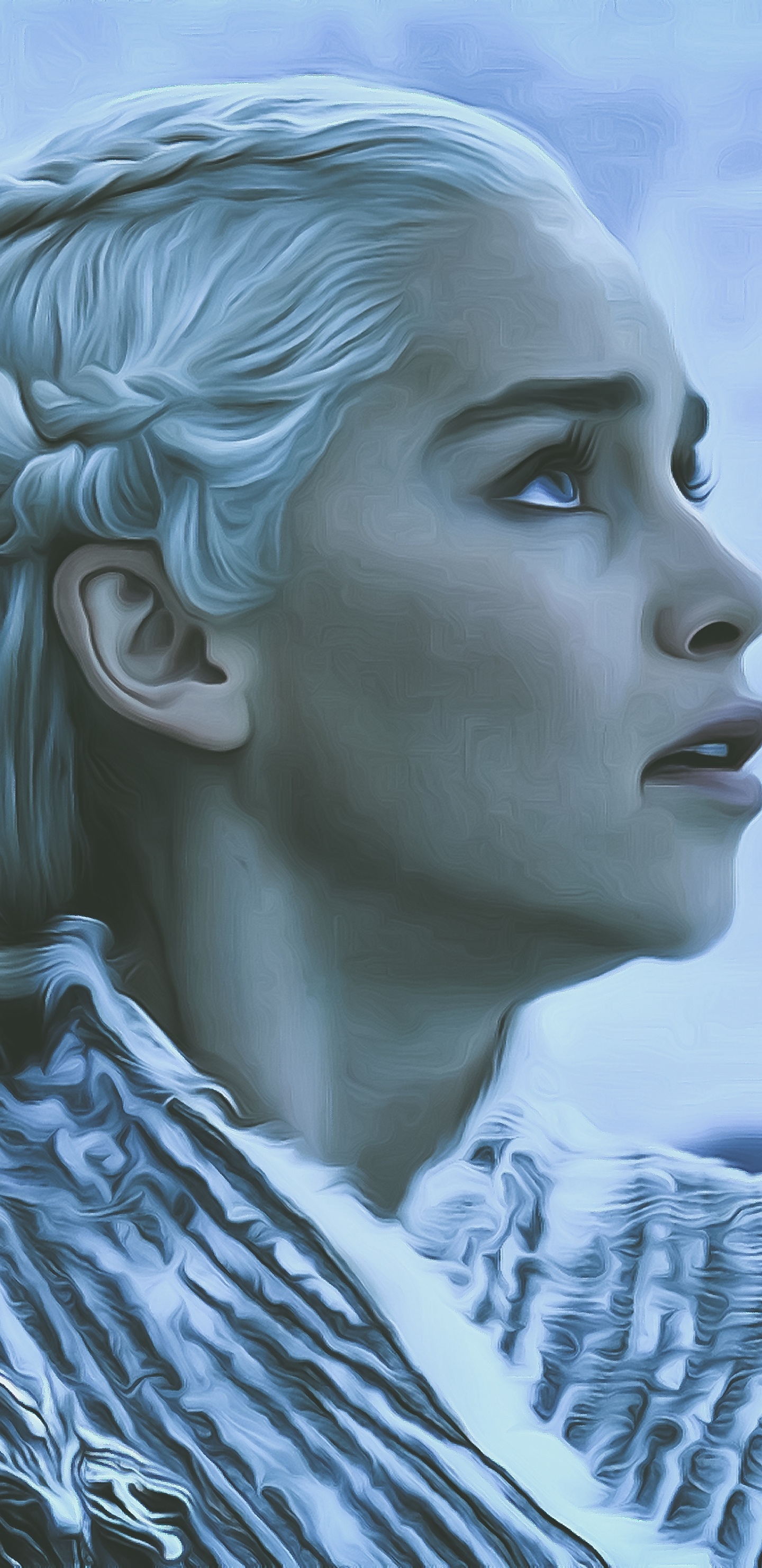 Woman in White and Black Shirt. Wallpaper in 1440x2960 Resolution