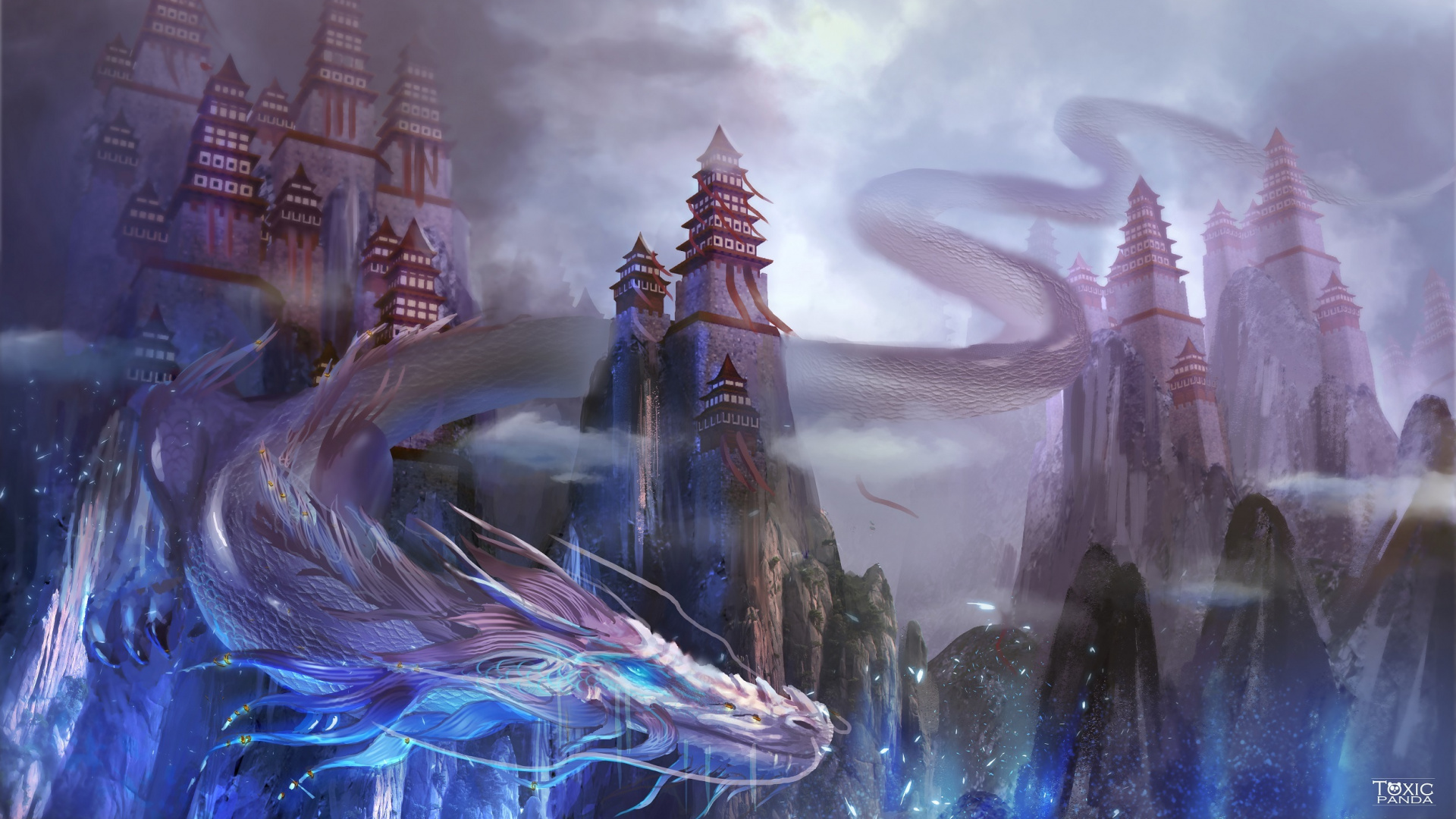 Water Fountain Near Brown Concrete Building During Night Time. Wallpaper in 1920x1080 Resolution