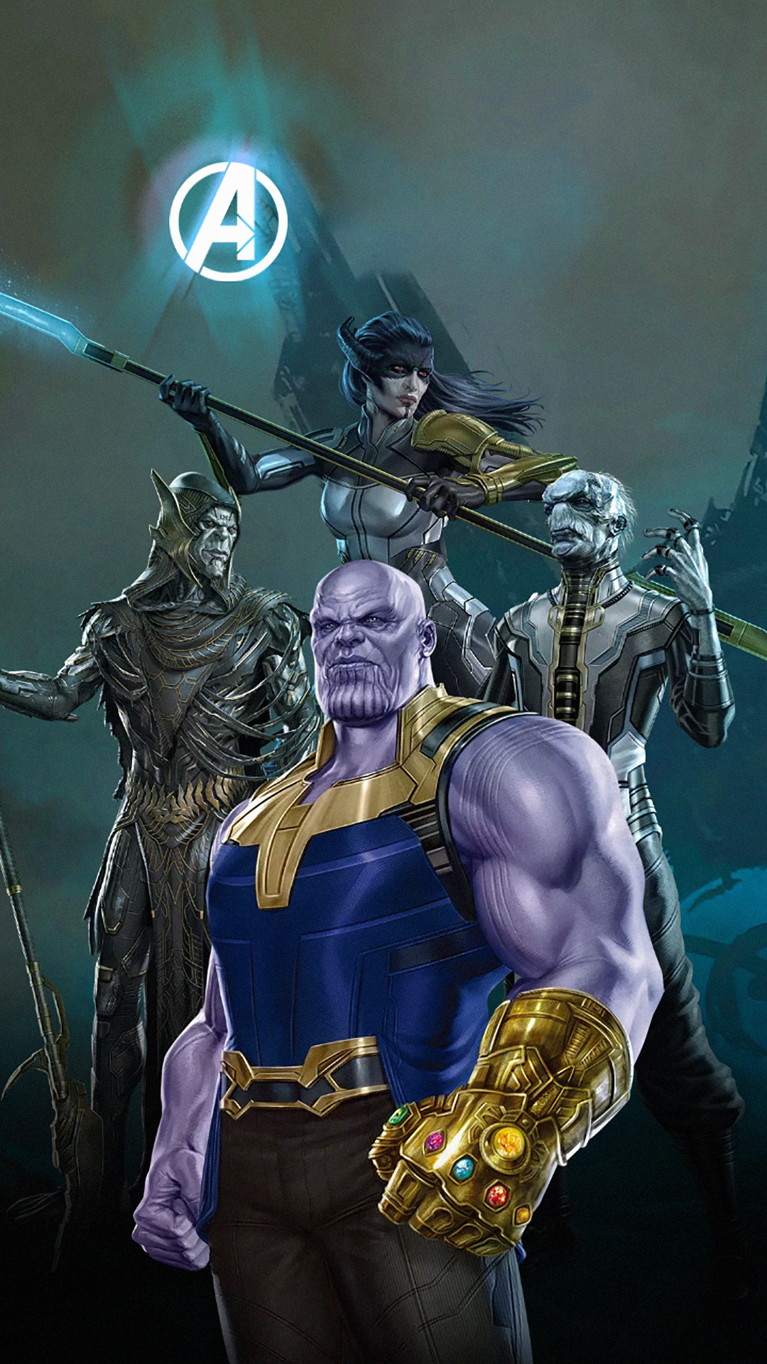 Marvel, Avengers Infinity-Krieg, Thanos, Avengers, Held. Wallpaper in 1080x1920 Resolution
