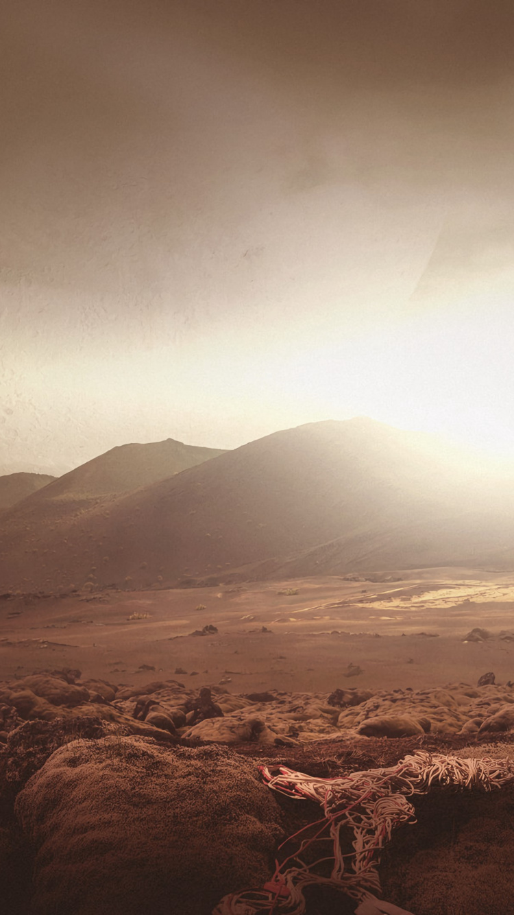 艺术作品, 天空, 气氛, 阳光, 地平线 壁纸 750x1334 允许