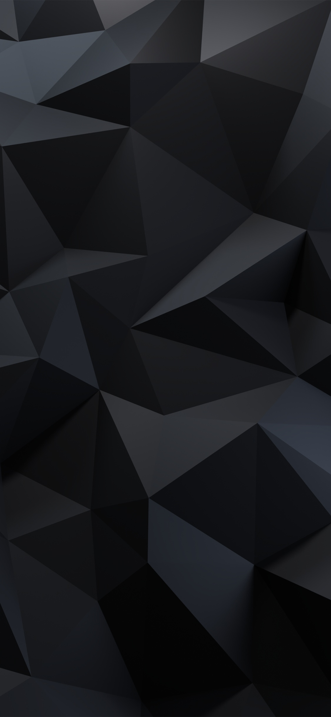 Negro, Color, Gris, Triangulo, Simetría. Wallpaper in 1125x2436 Resolution