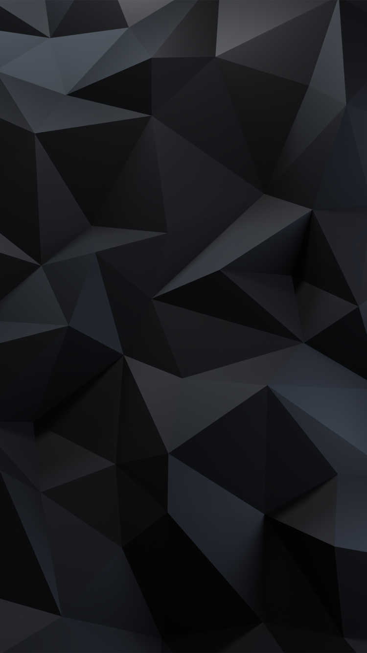 Schwarz, Farbwert, Dreieck, Symmetrie, Muster. Wallpaper in 750x1334 Resolution