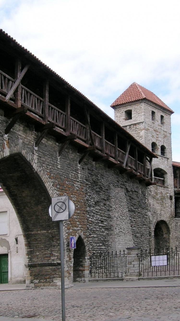 Tallinn, Walls of Tallinn, Viaduct, Arch, Building. Wallpaper in 750x1334 Resolution