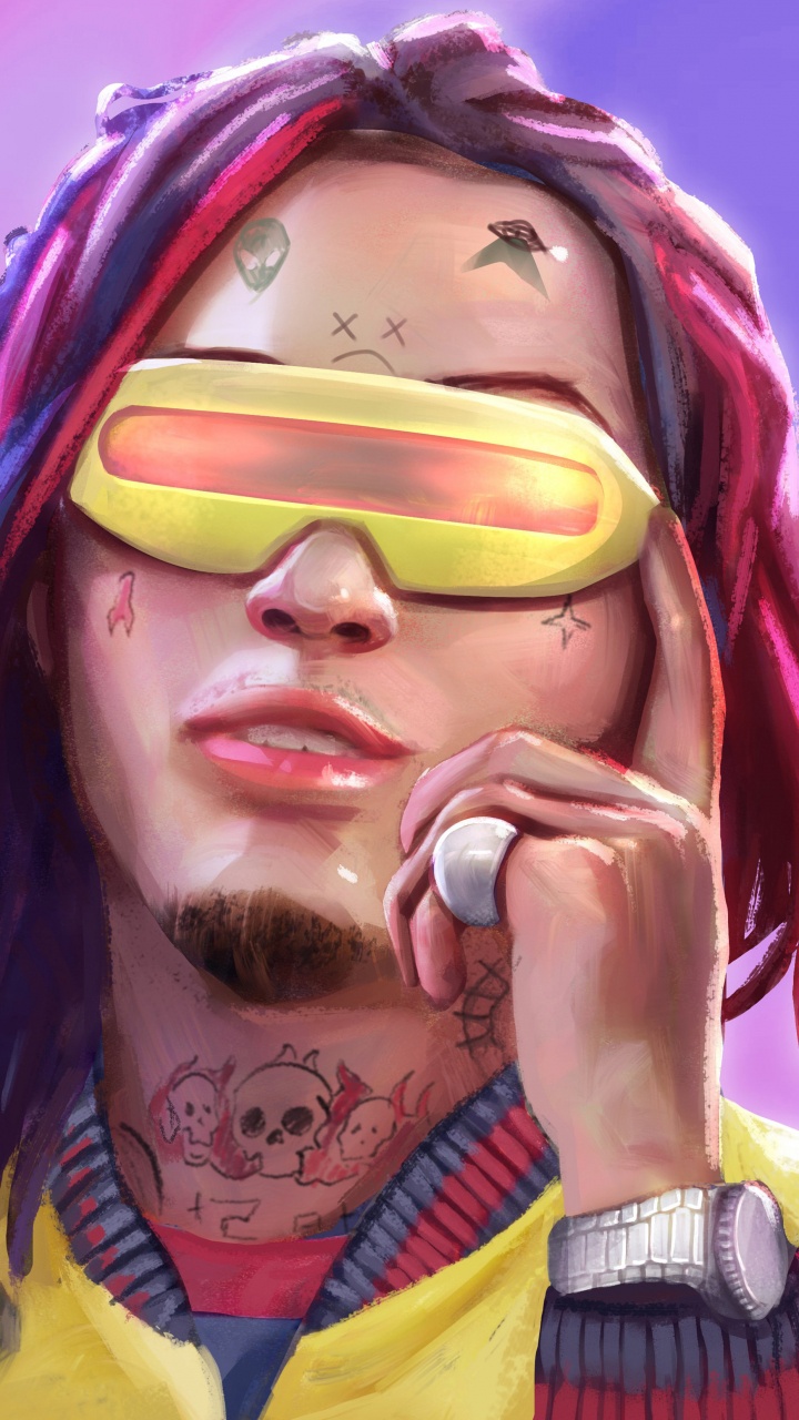 Eyewear, Vision Care, Forehead, Hip Hop Music, Lil Pump. Wallpaper in 720x1280 Resolution