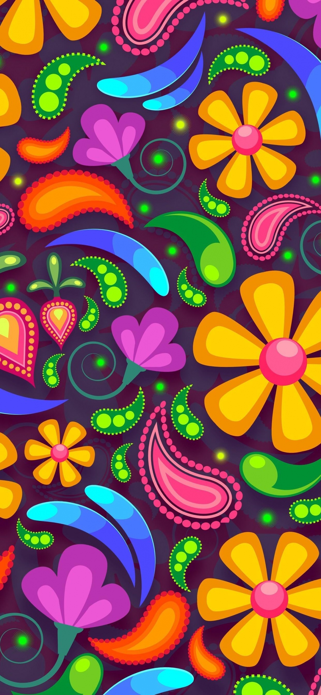 Vaso, Arte, Magenta, Patrón, Circulo. Wallpaper in 1125x2436 Resolution