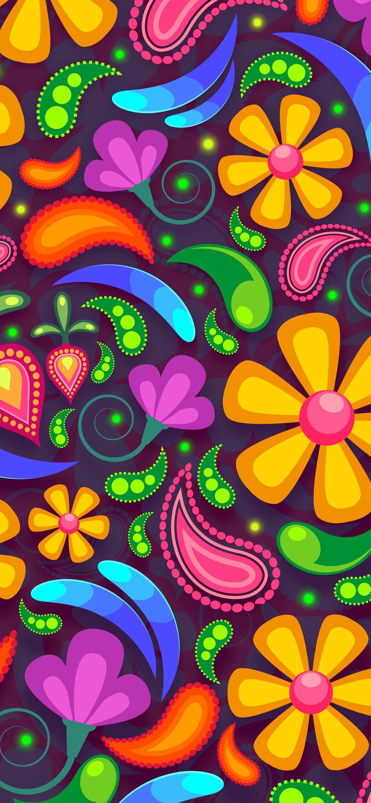 Vaso, Arte, Magenta, Patrón, Circulo. Wallpaper in 1242x2688 Resolution